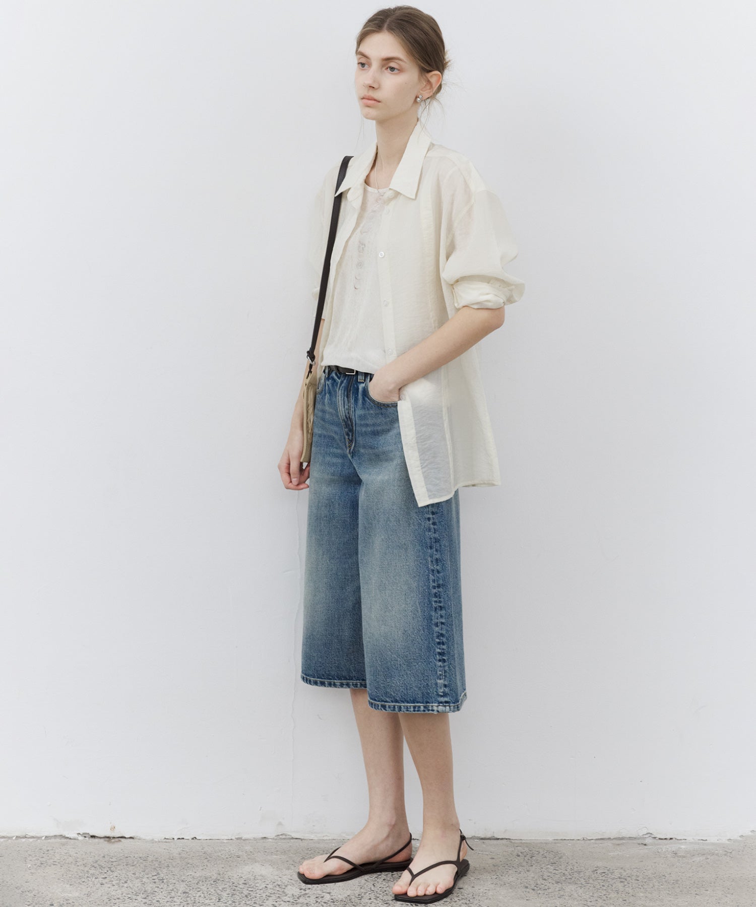 Essential Translucent Mesh Printed Top