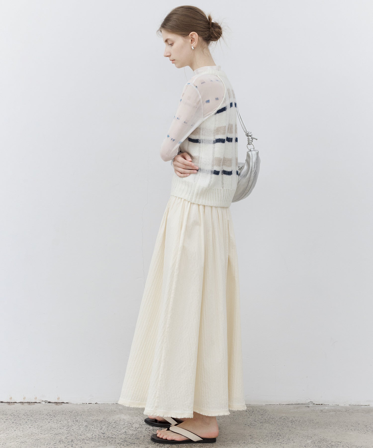 Art Print Sheer Top