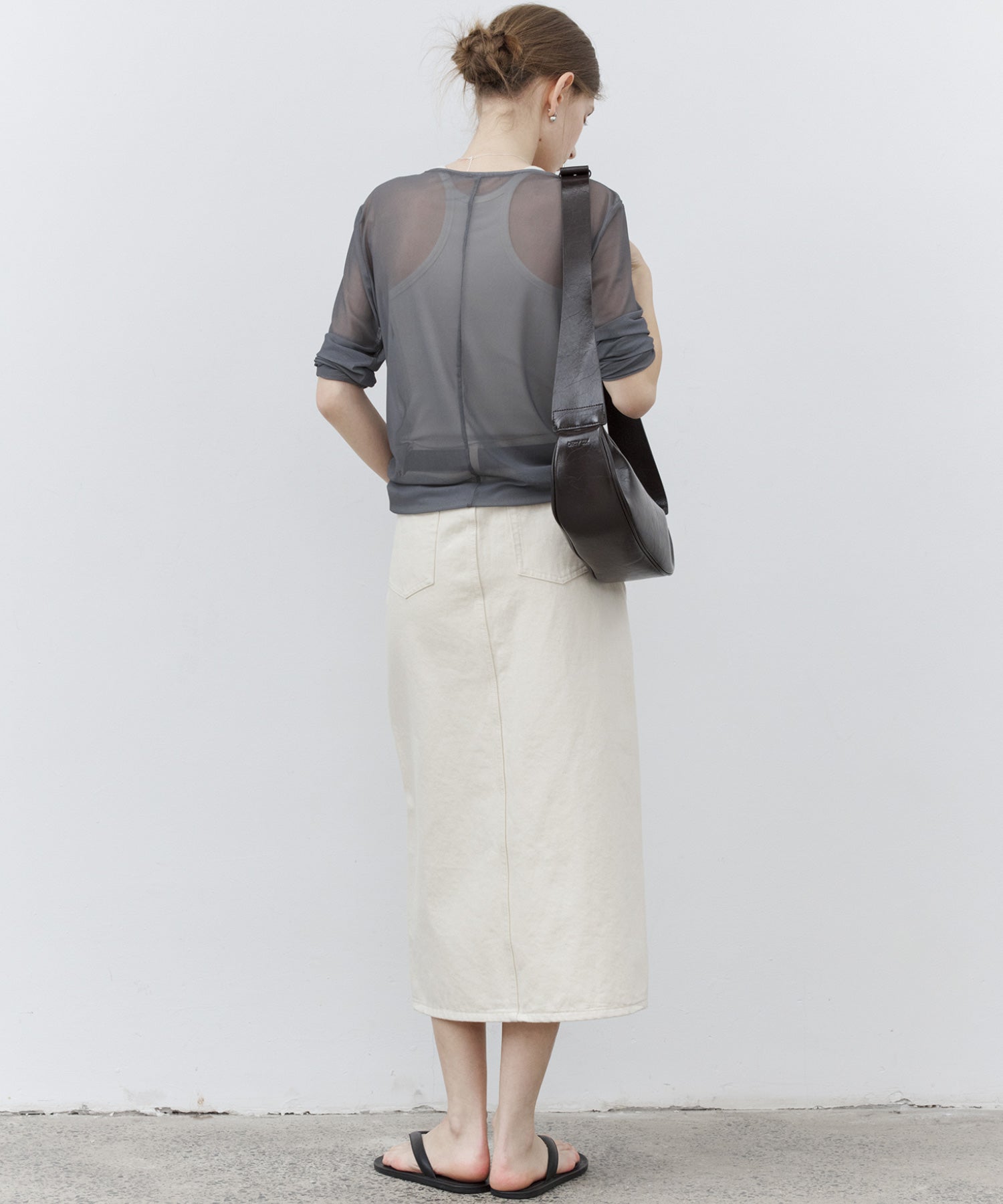 Essential Translucent Mesh Printed Top