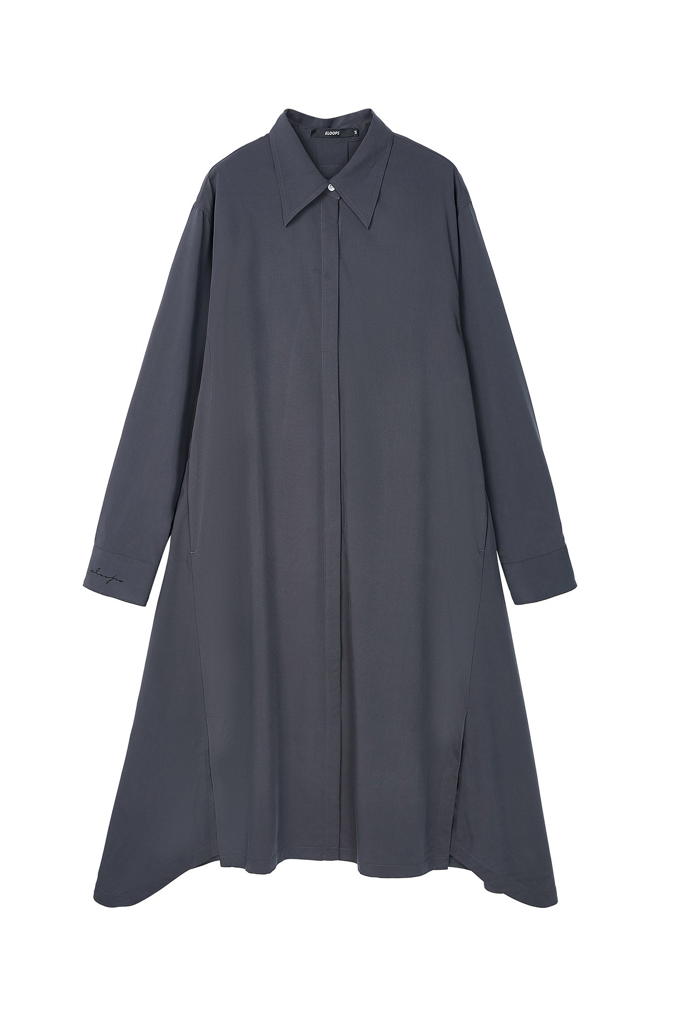 Irregular Hem Shirt Dress