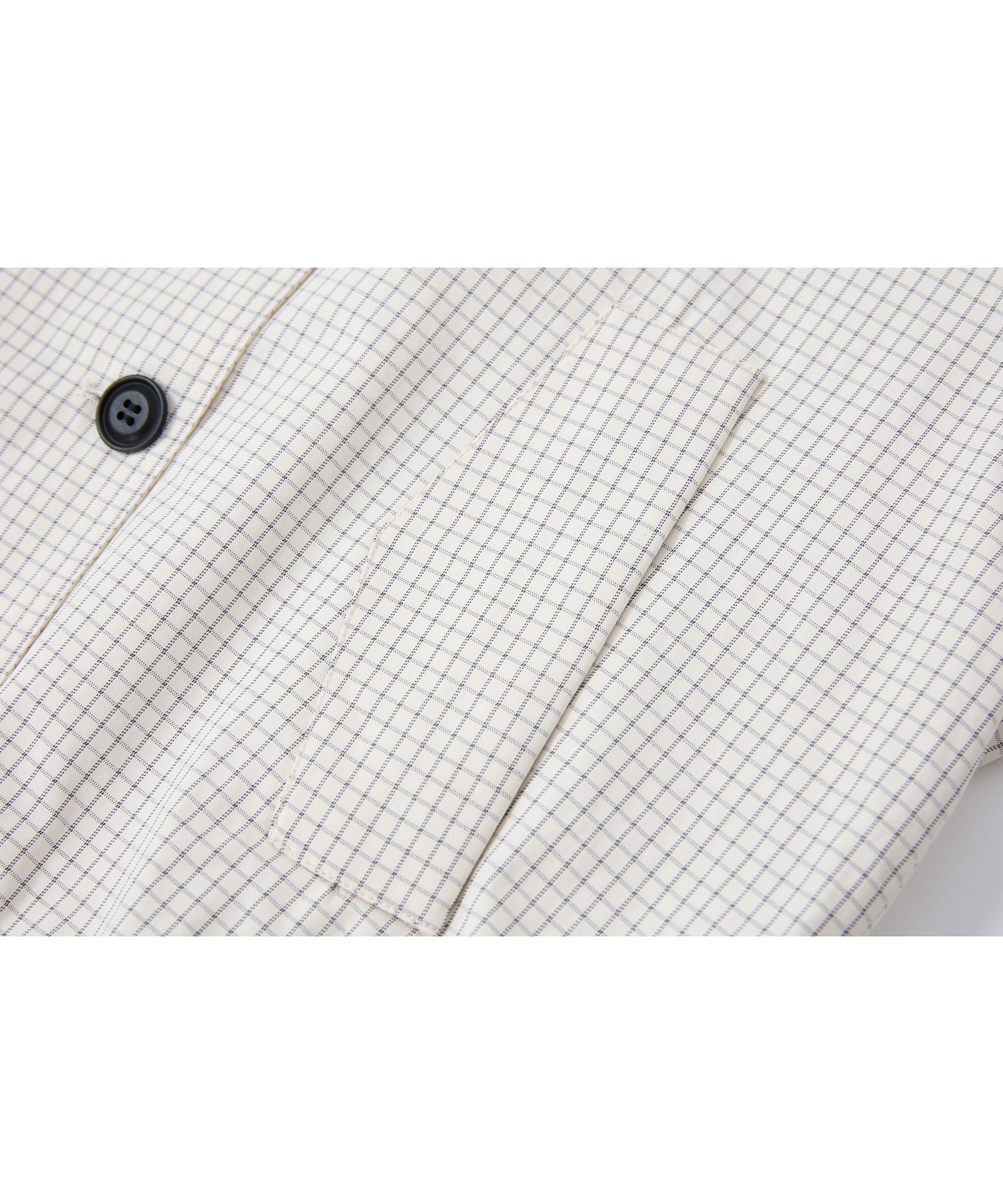「2월 하순~3월 상순 출하」Double-Breasted Check Cropped Jacket