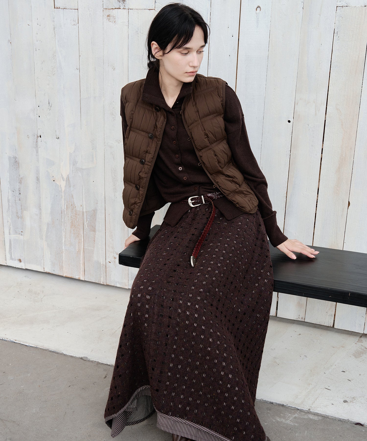 Lightweight Crinkled Down Vest
