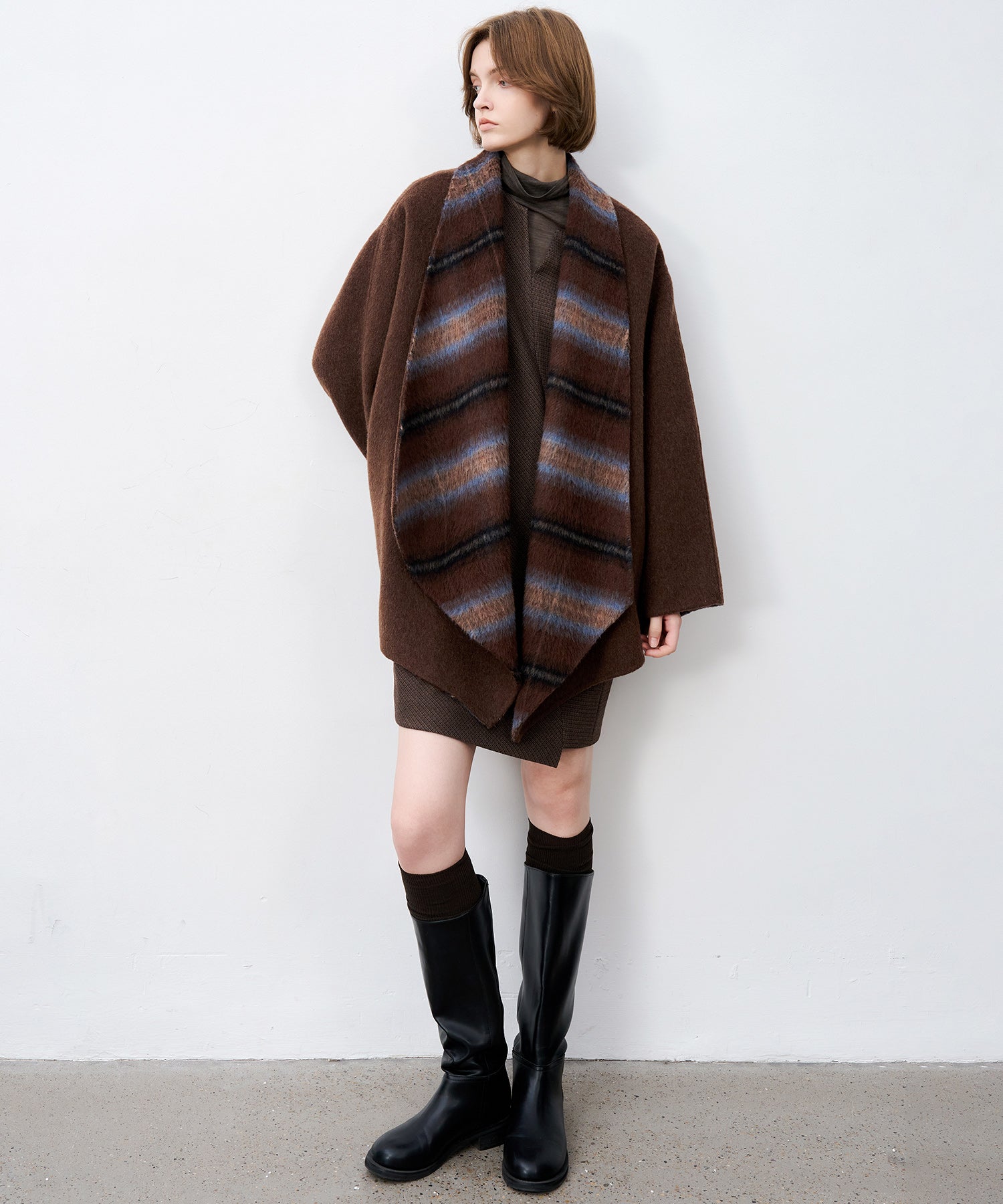 Belted Double-Face Wool Coat