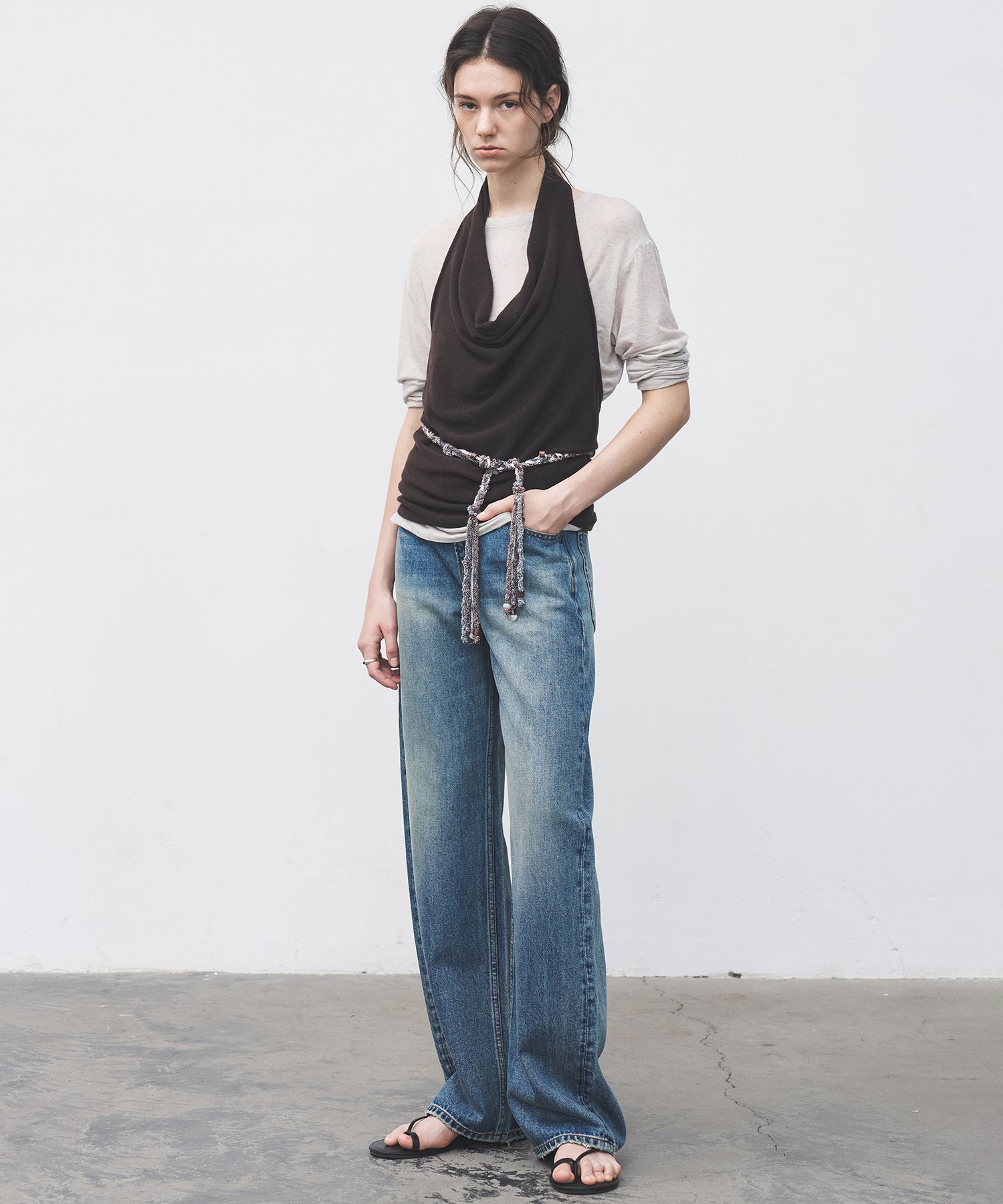 Mid-Rise Straight Wide-Leg Jeans