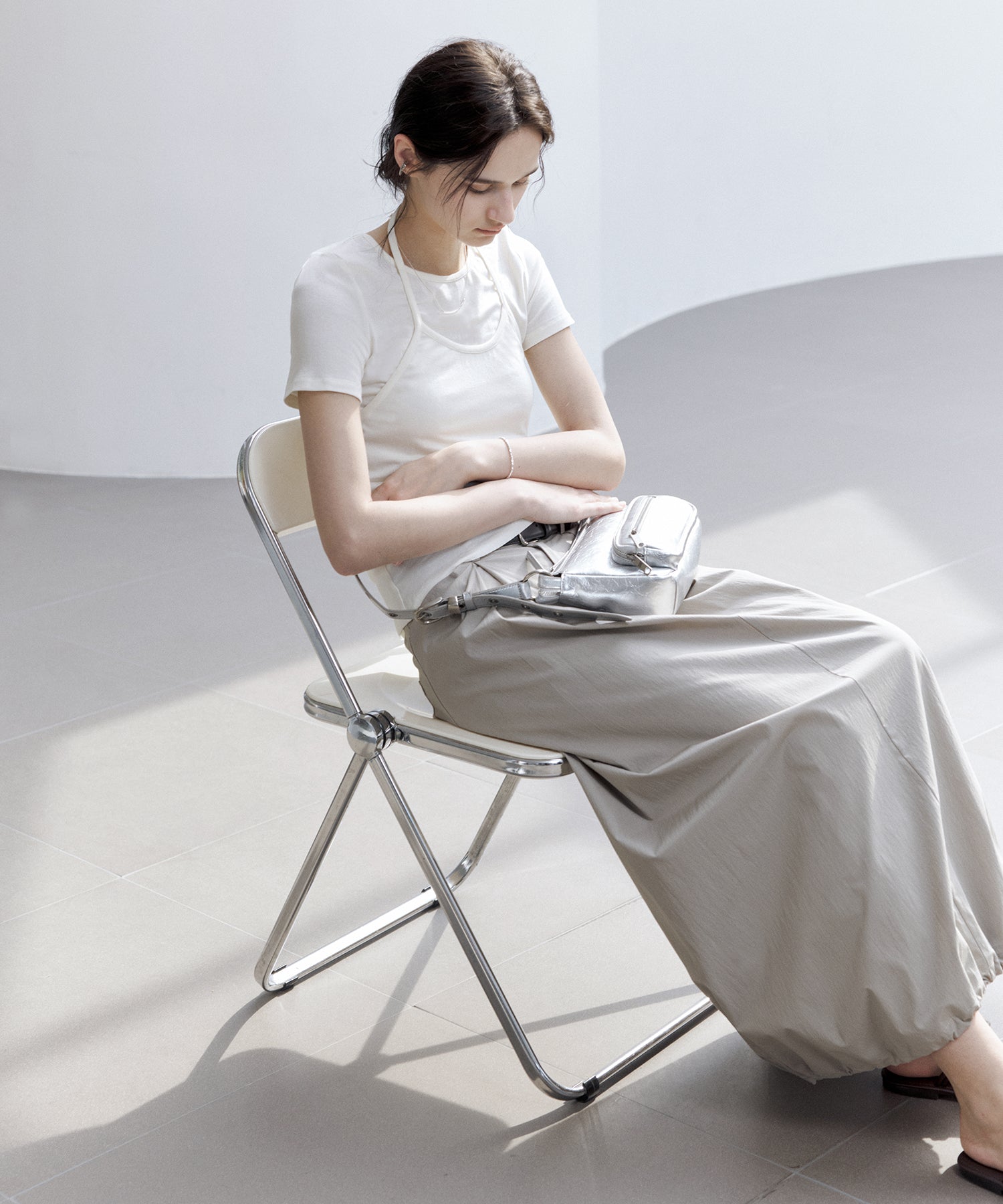 Layered Halter Neck T-Shirt Set