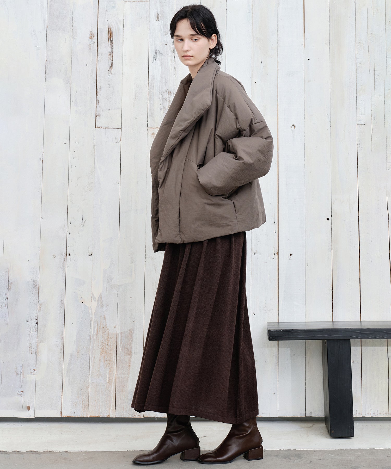 Deconstructed Wrap Down Oversized Coat