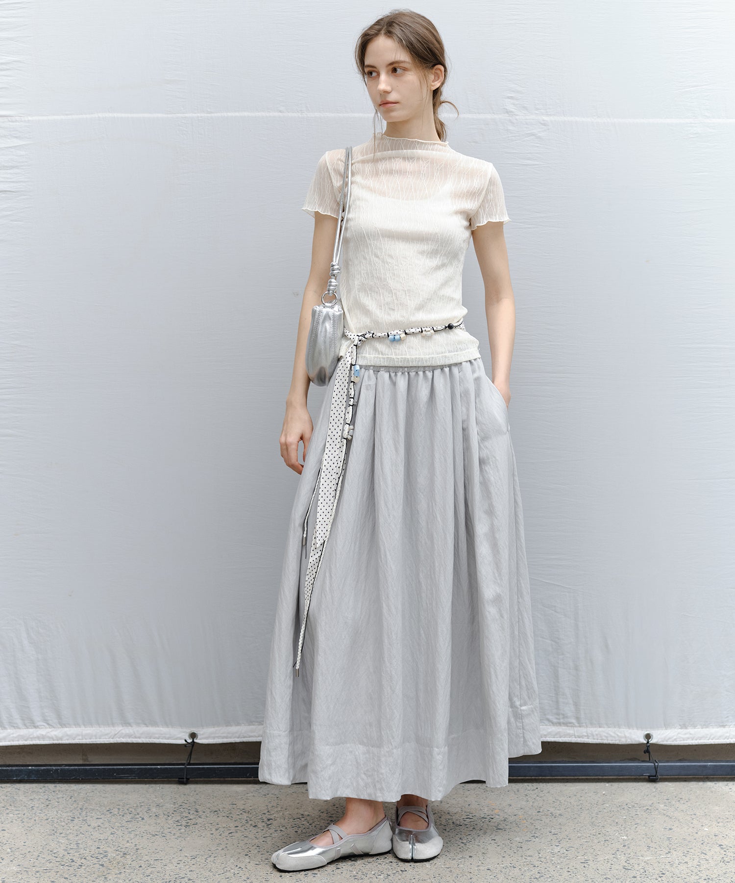 Flared Long Skirt