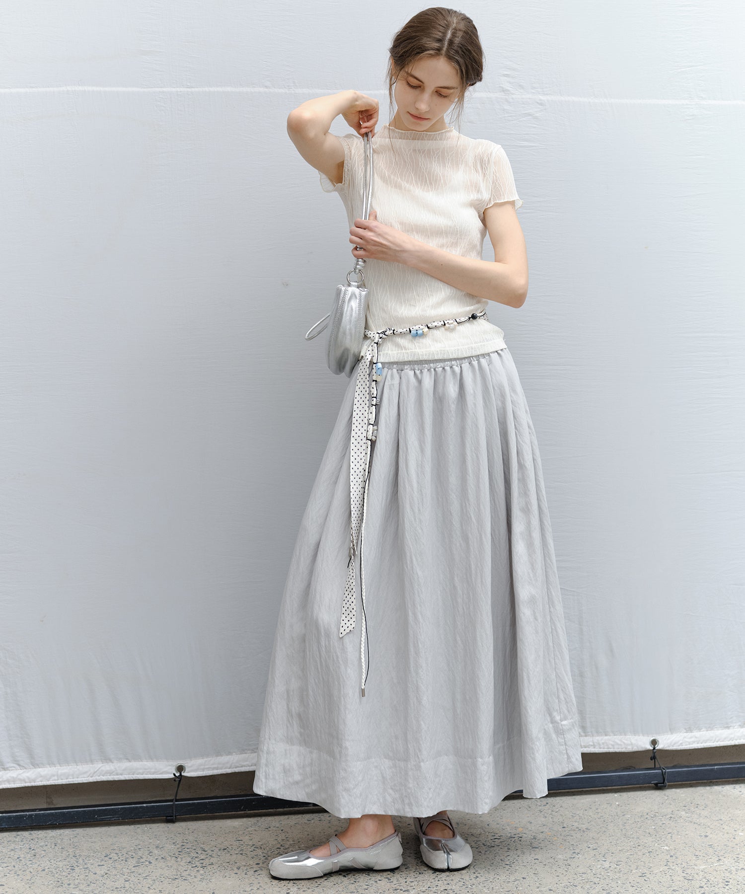 Flared Long Skirt
