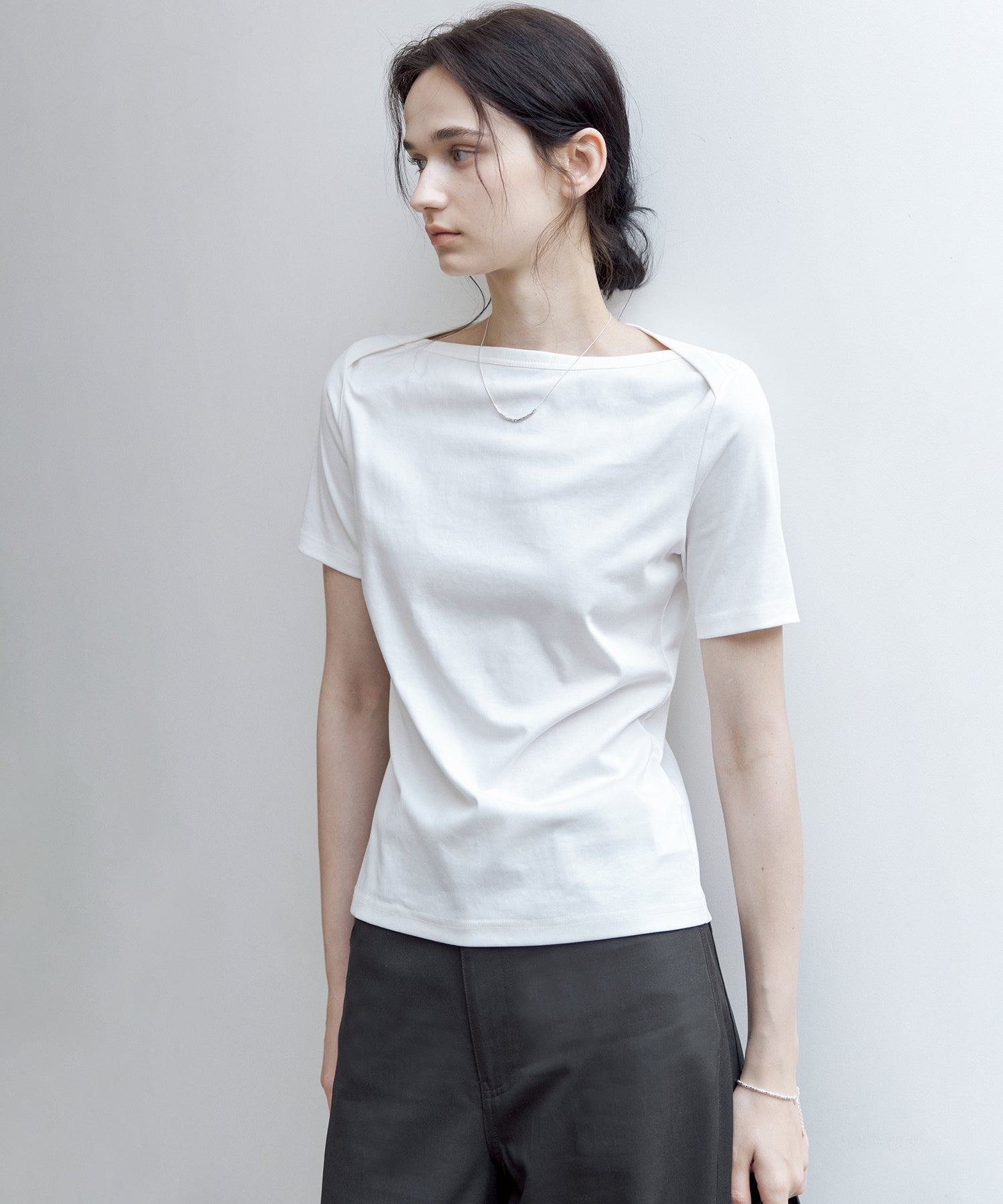 Supima Cotton Boat Neck T-Shirt