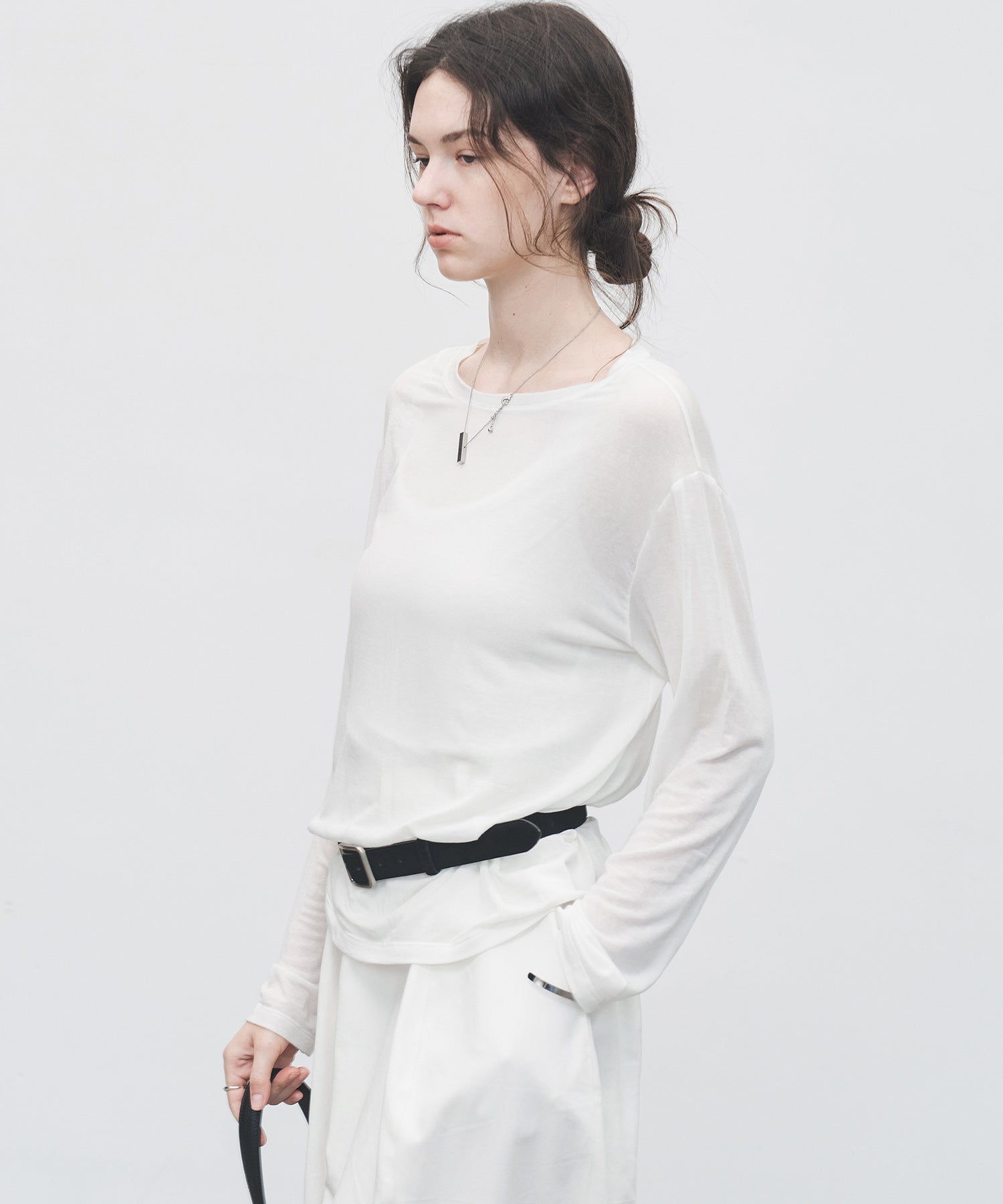 Sheer Loose-Fit Long Sleeve Tee – Lightweight Layering Top