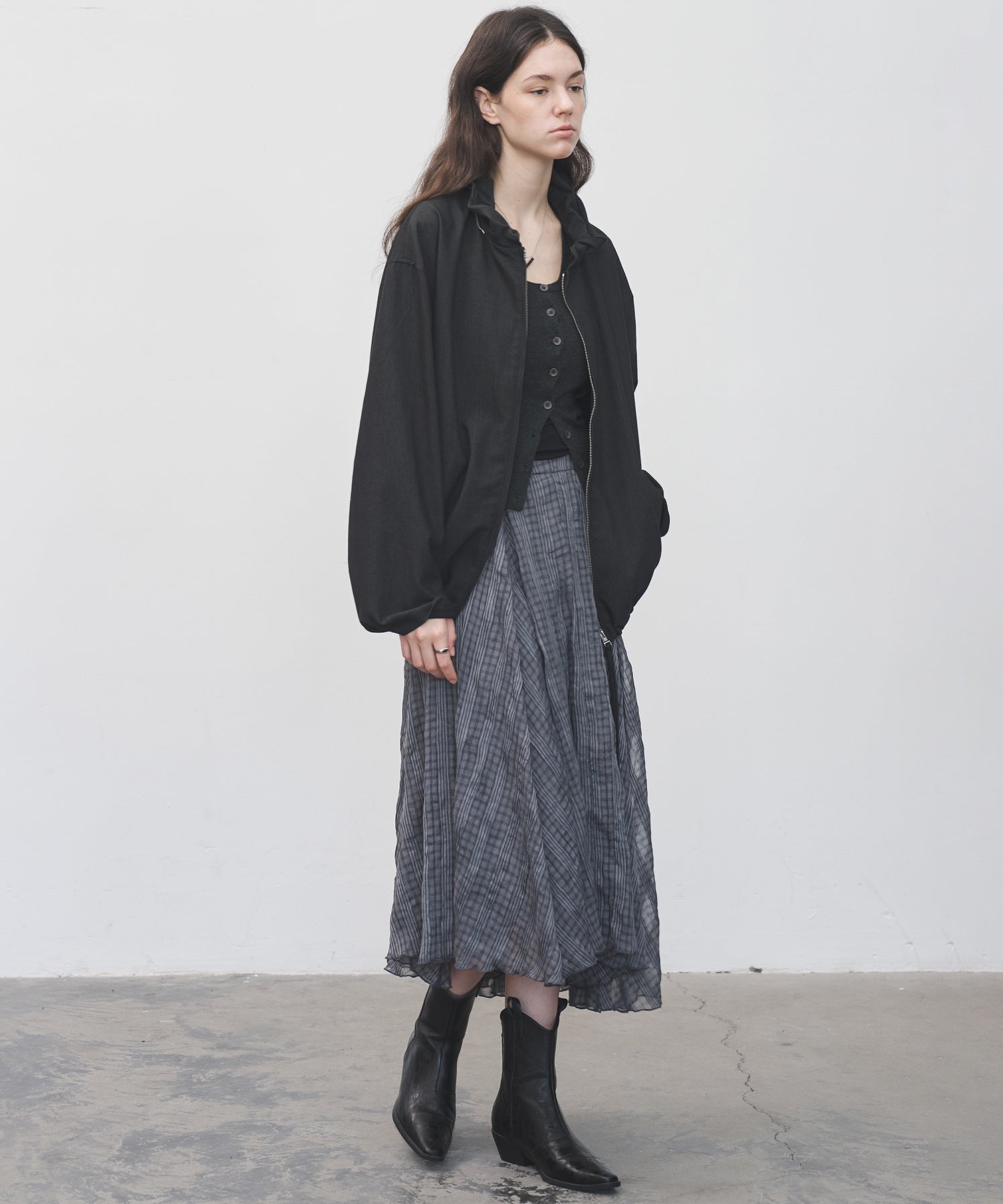 Frill-Collar Short Jacket