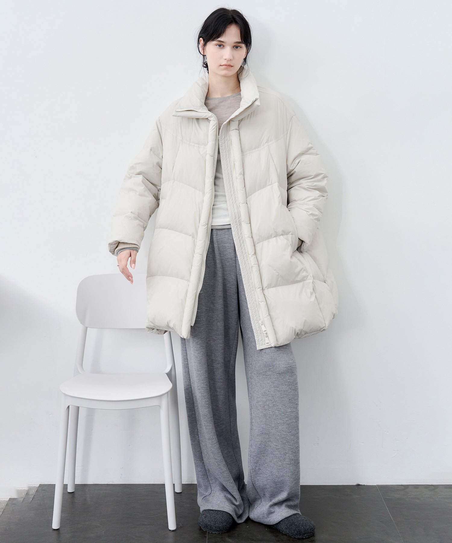 Knit Fleece Drawstring Wide Pants