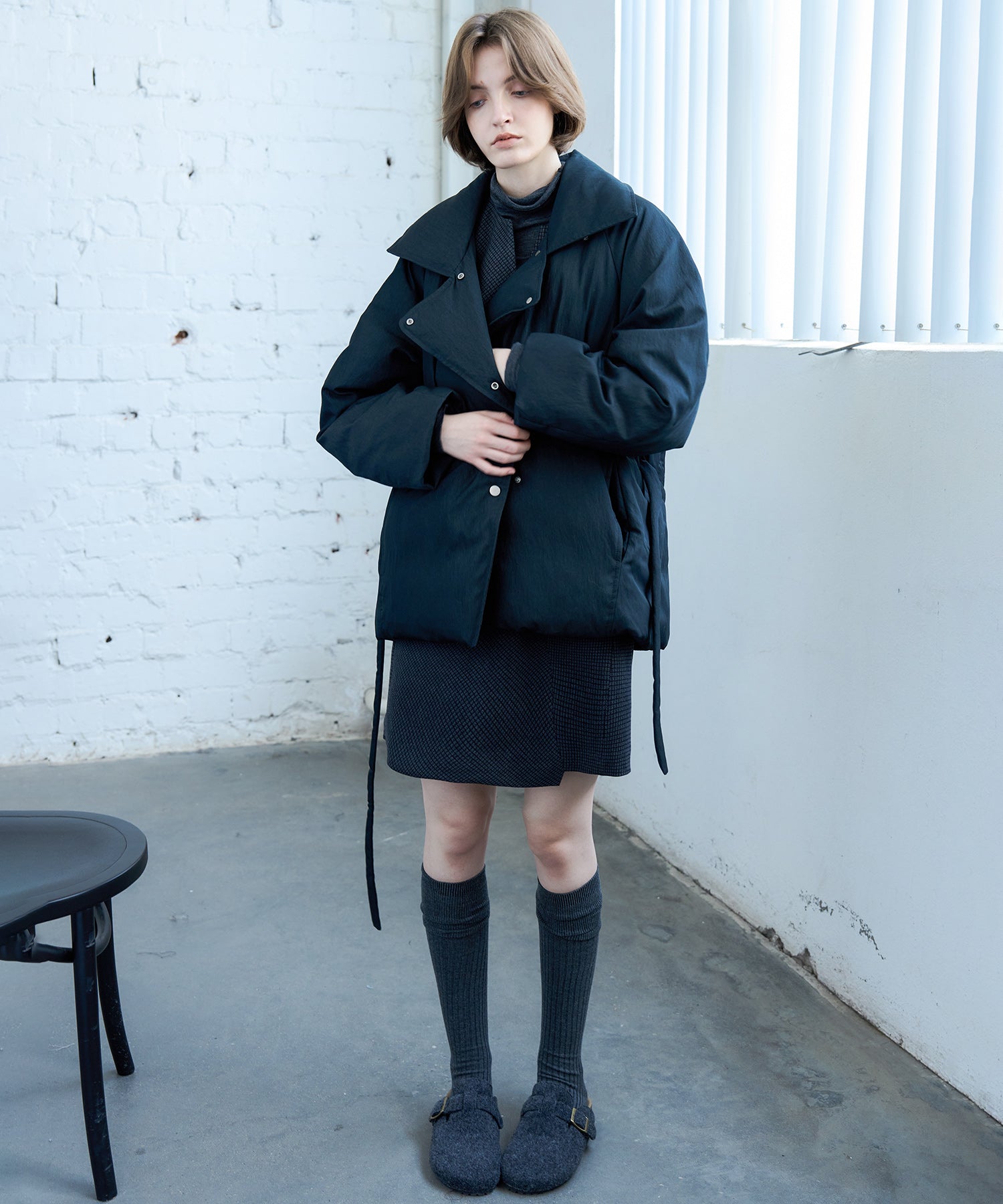 Lapel Short Down Coat