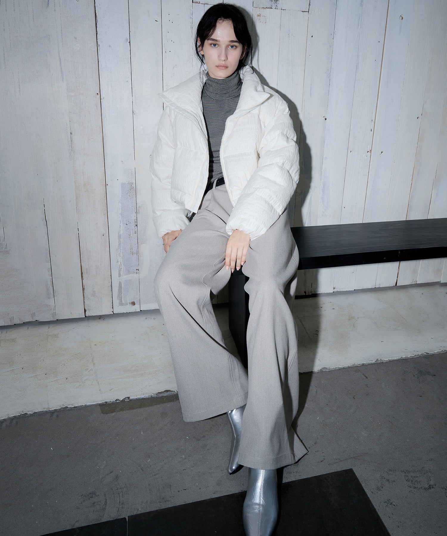 Textured Lightweight Down Jacket