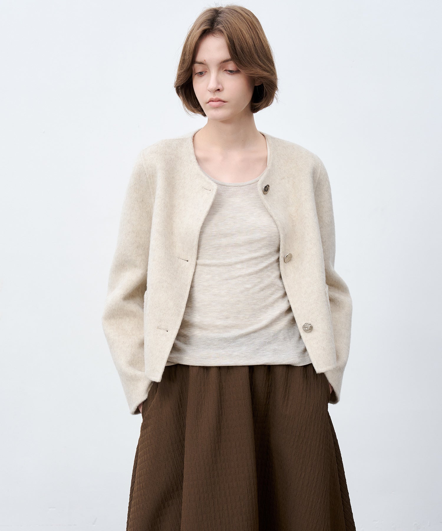 Classic Wool Handmade Short Coat