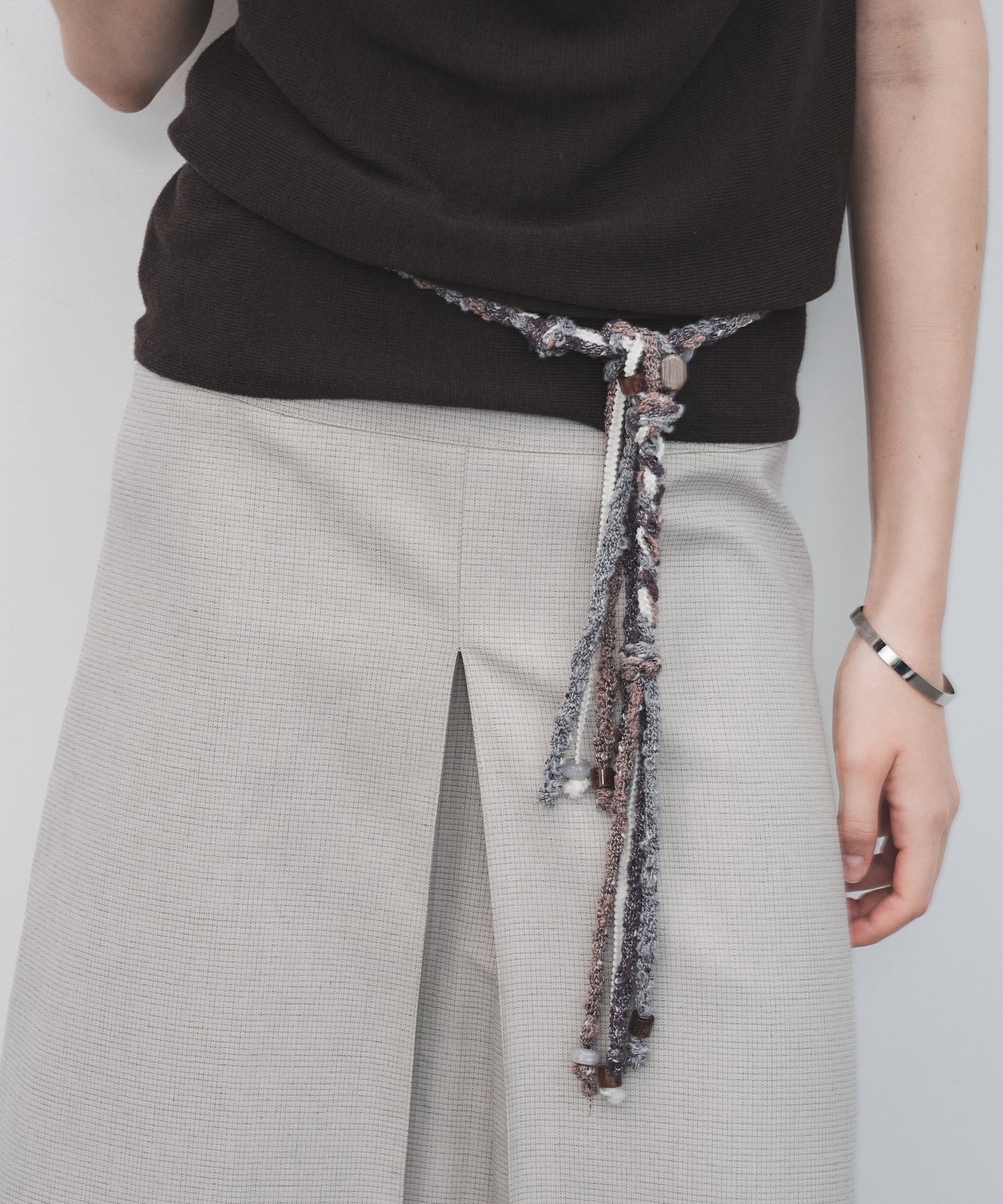 Boho Beaded Braided Waist Belt