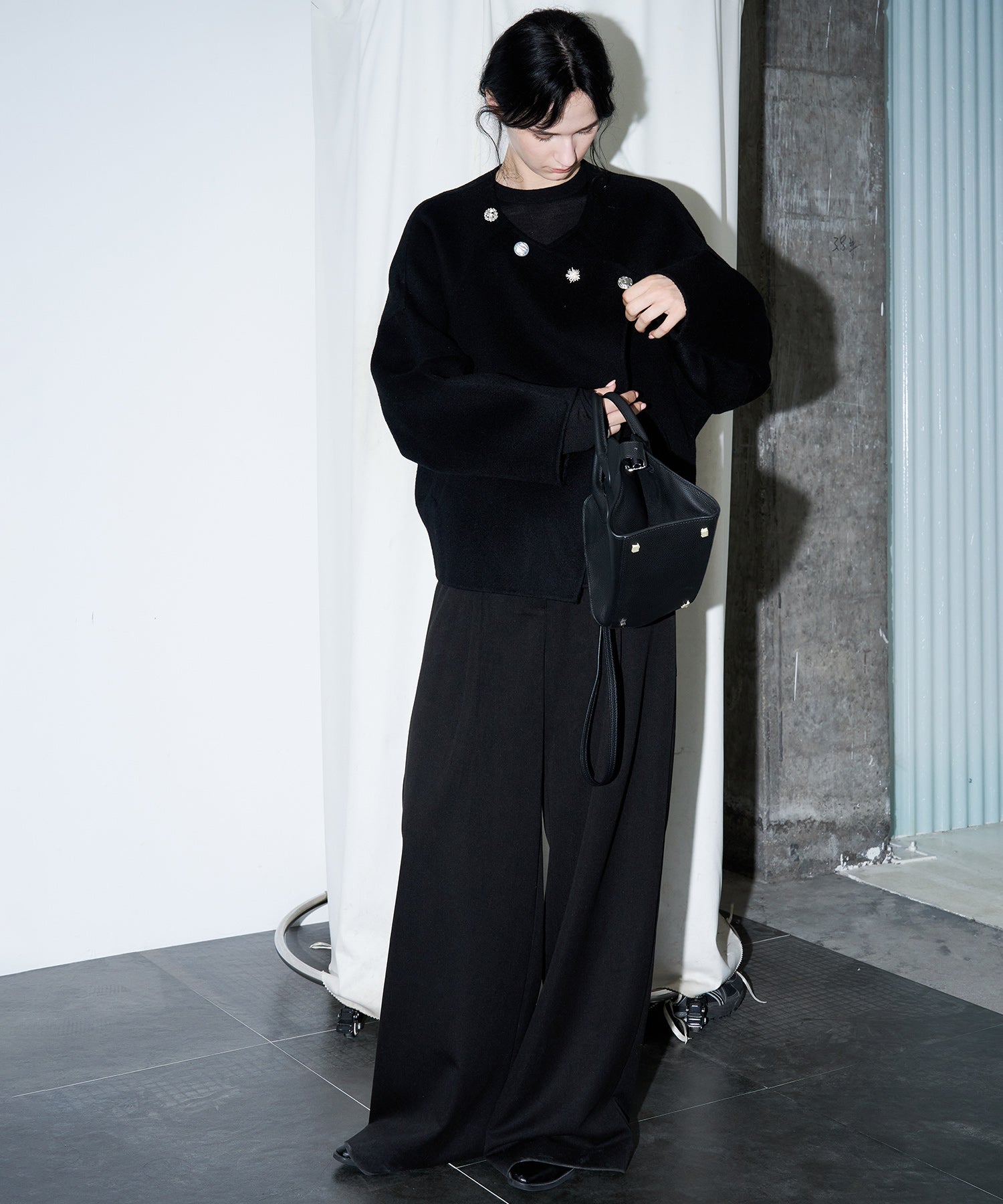 Straight Wide-Leg Trousers