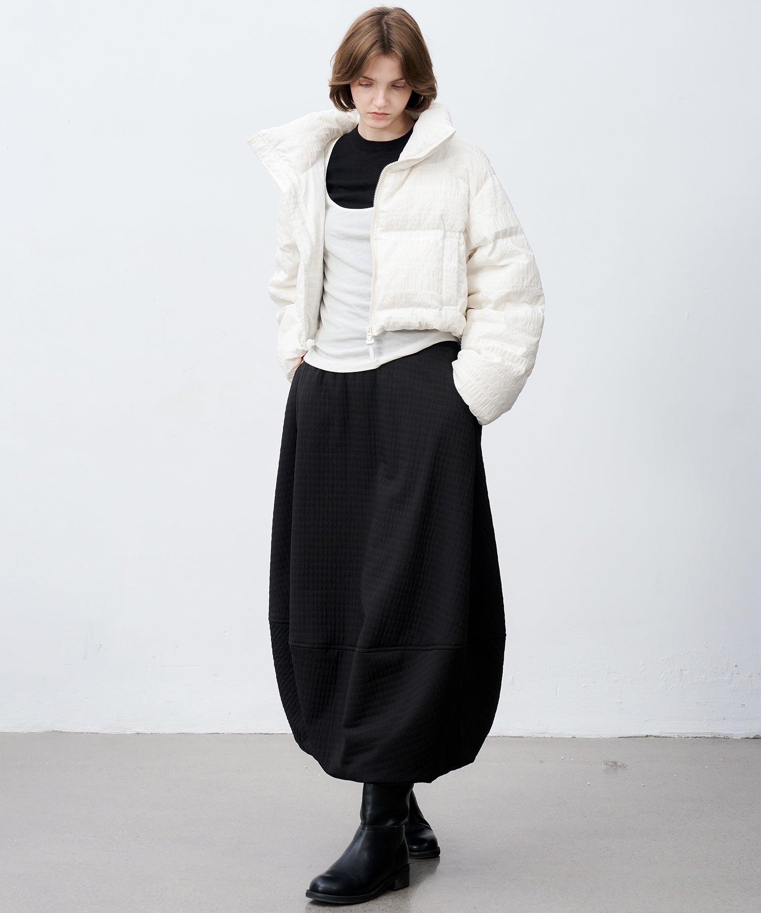 Textured Lightweight Down Jacket