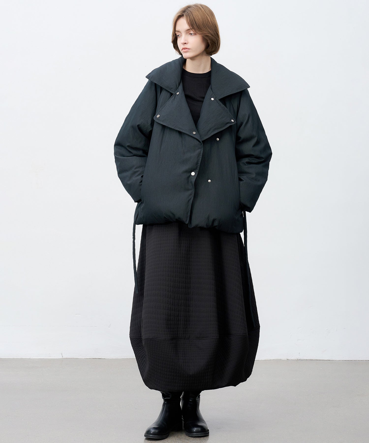 Lapel Short Down Coat