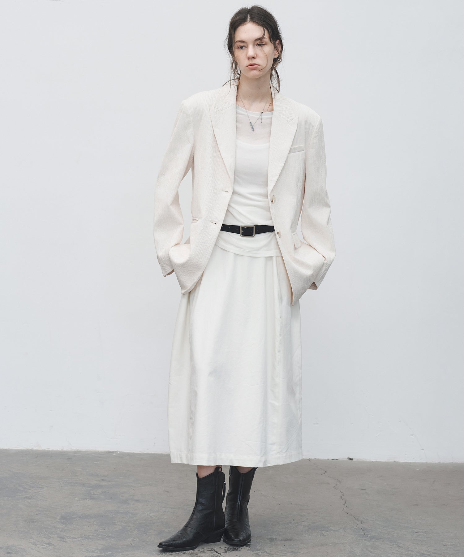 High-Waist Cocoon Balloon Skirt