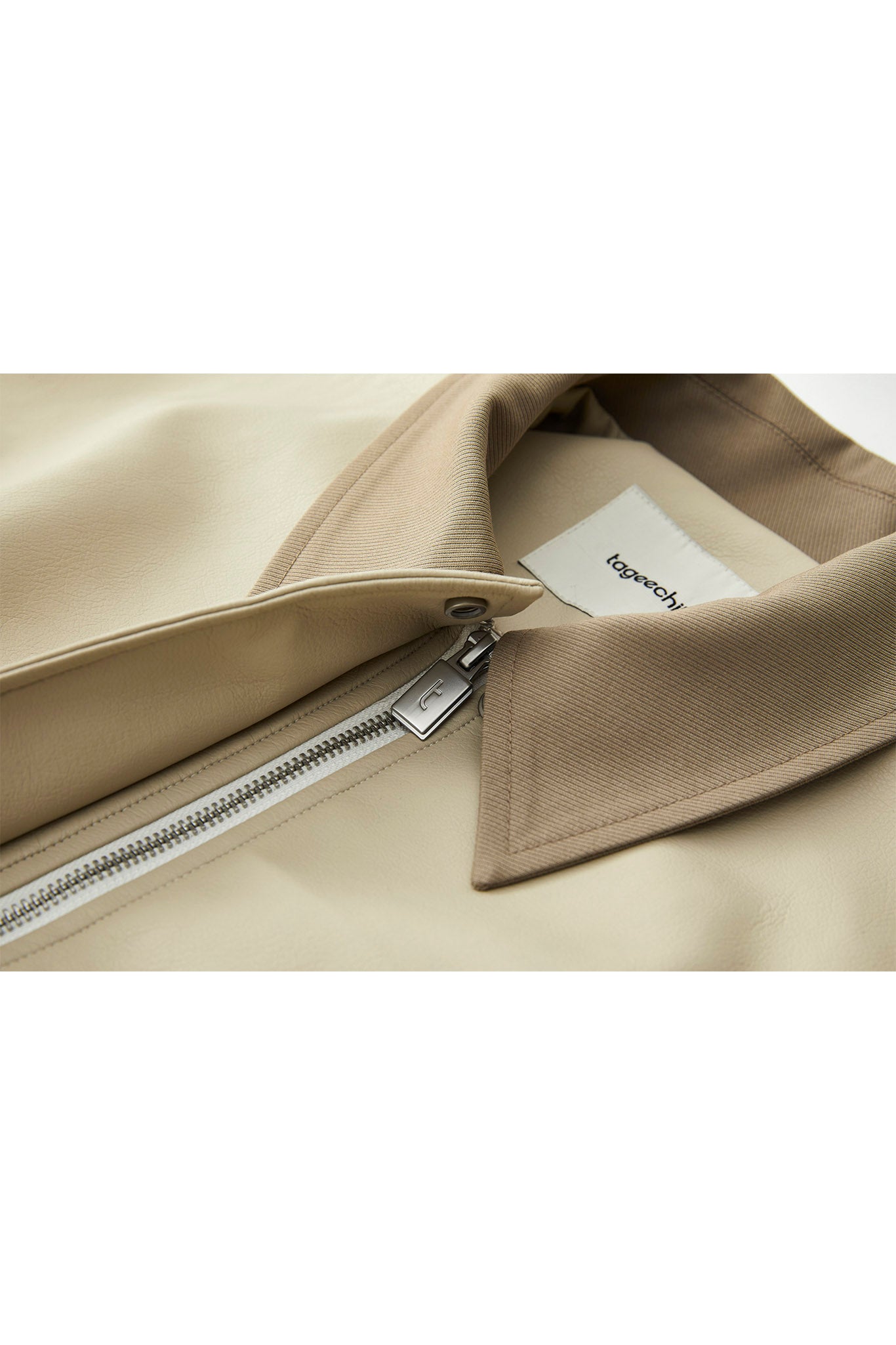 Vegan Leather Balloon Sleeve Blouson