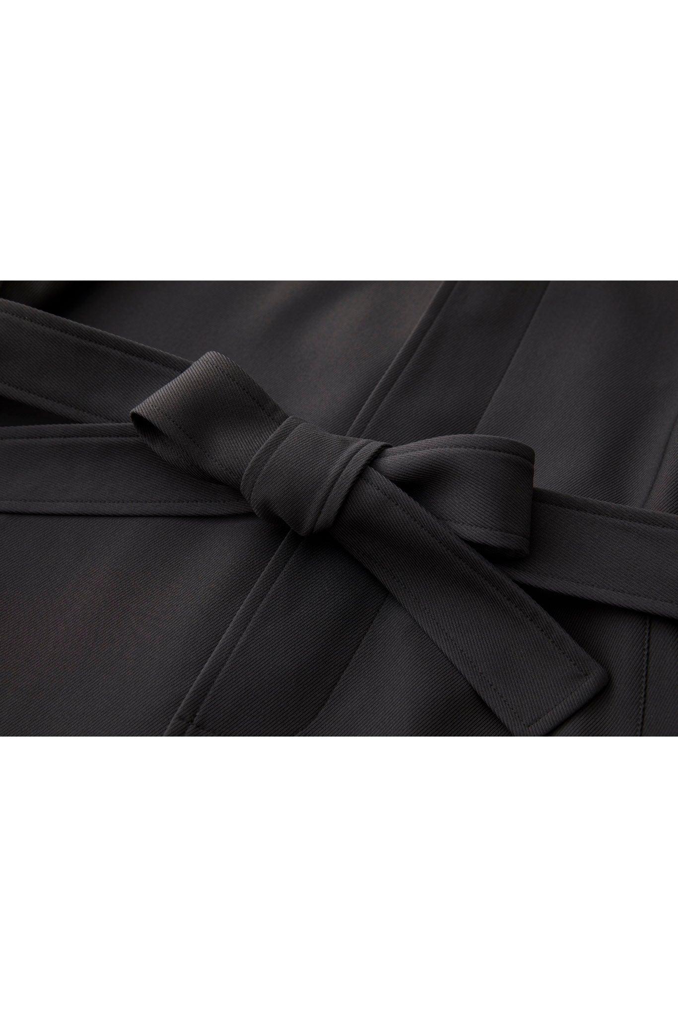 Clean-Cut Longline Coat with Belt – Easy Care Design