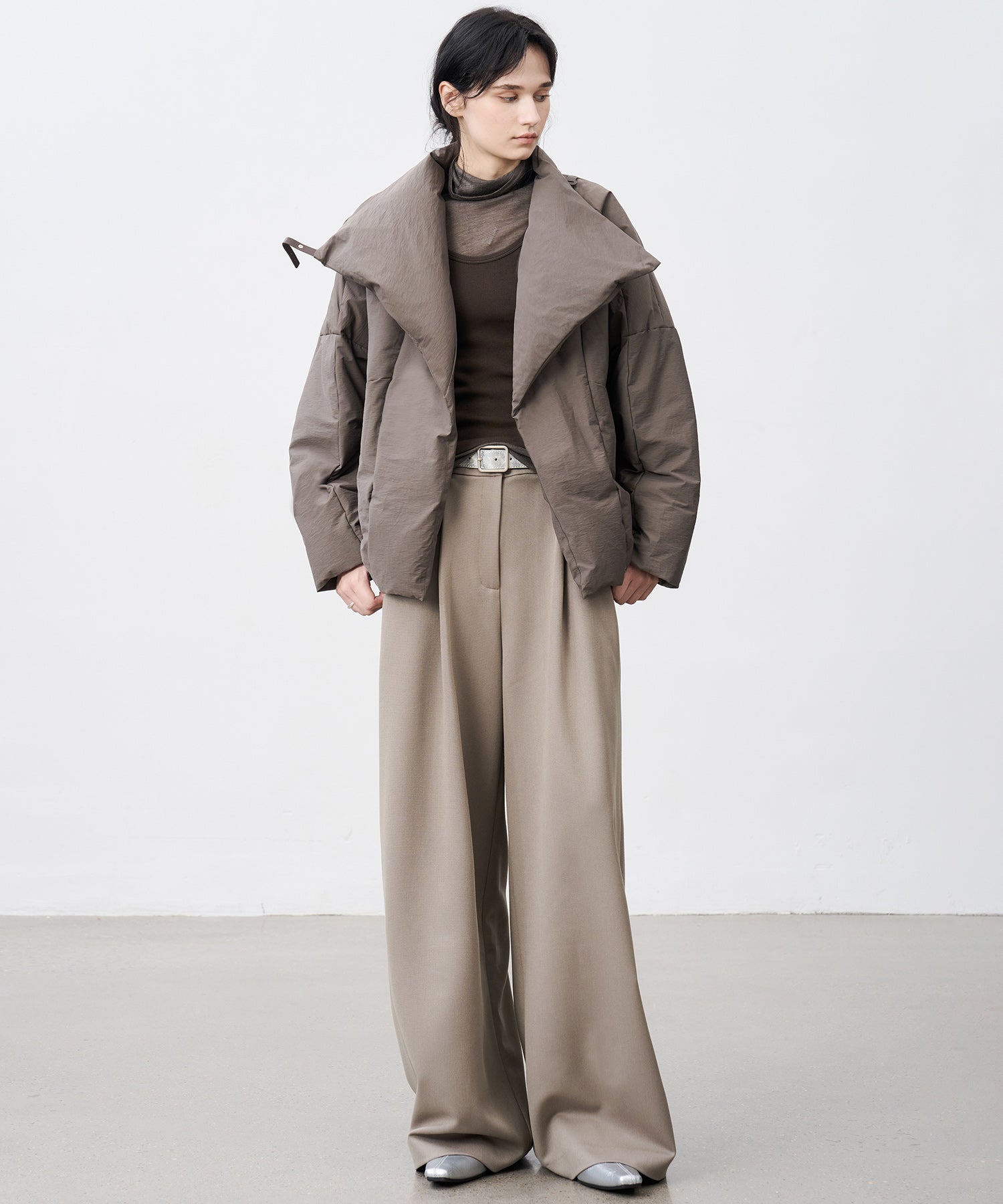 Straight Wide-Leg Trousers