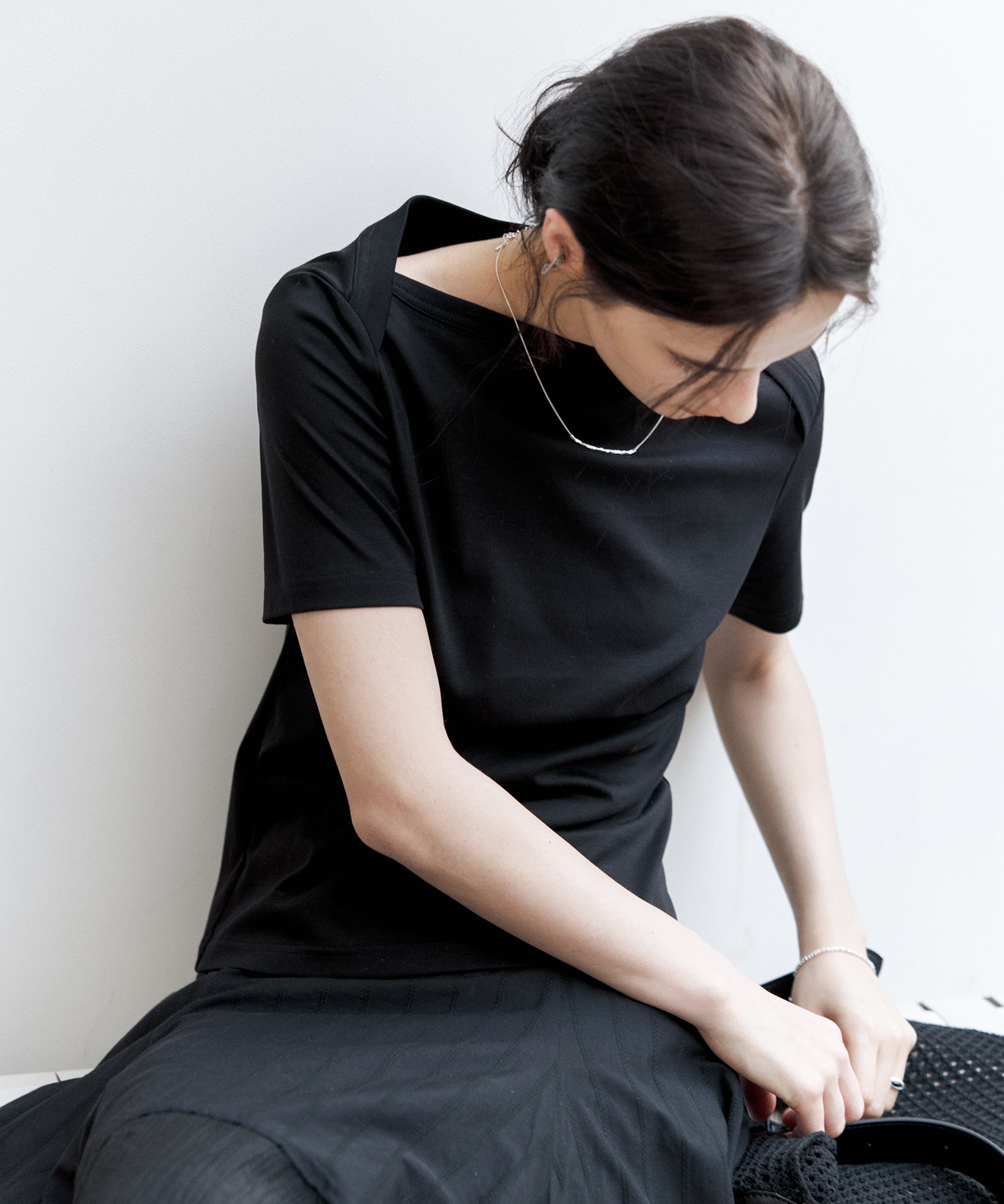 Supima Cotton Boat Neck T-Shirt