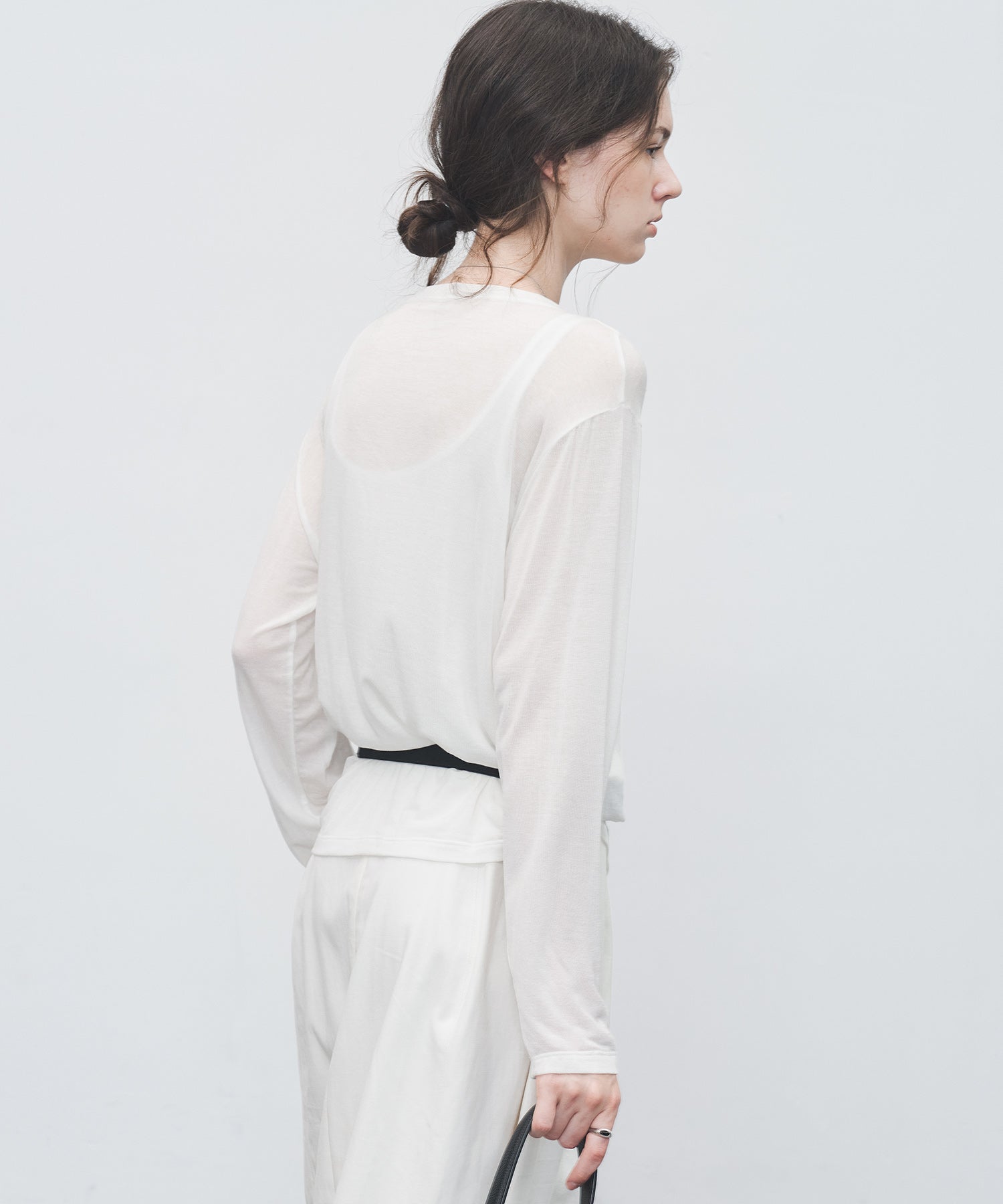 Sheer Loose-Fit Long Sleeve Tee – Lightweight Layering Top