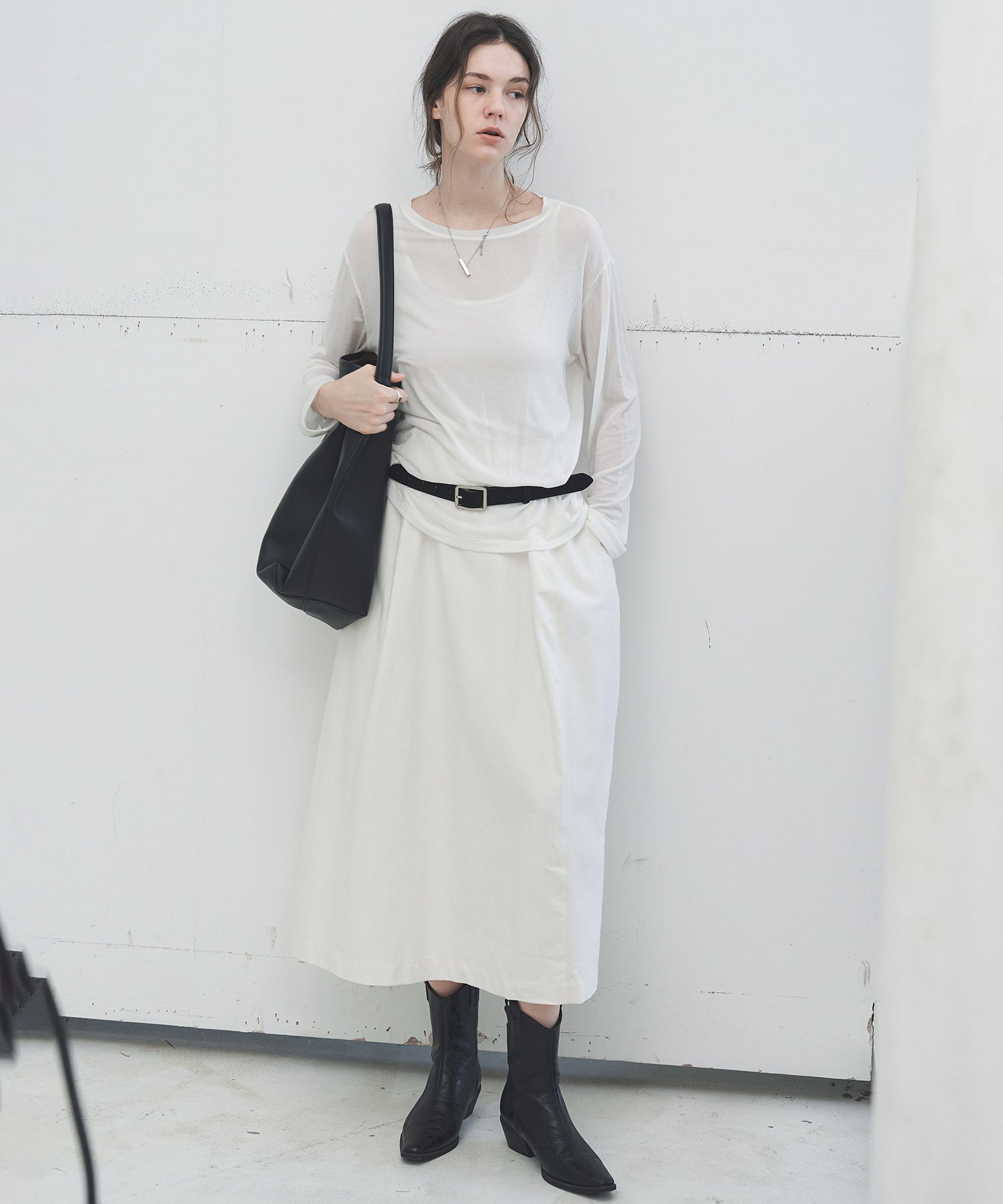 Sheer Loose-Fit Long Sleeve Tee – Lightweight Layering Top