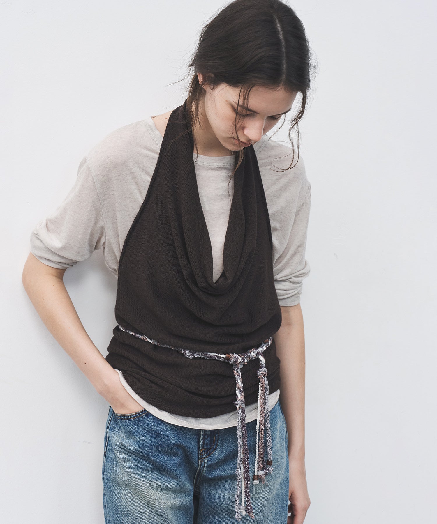 Boho Beaded Braided Waist Belt