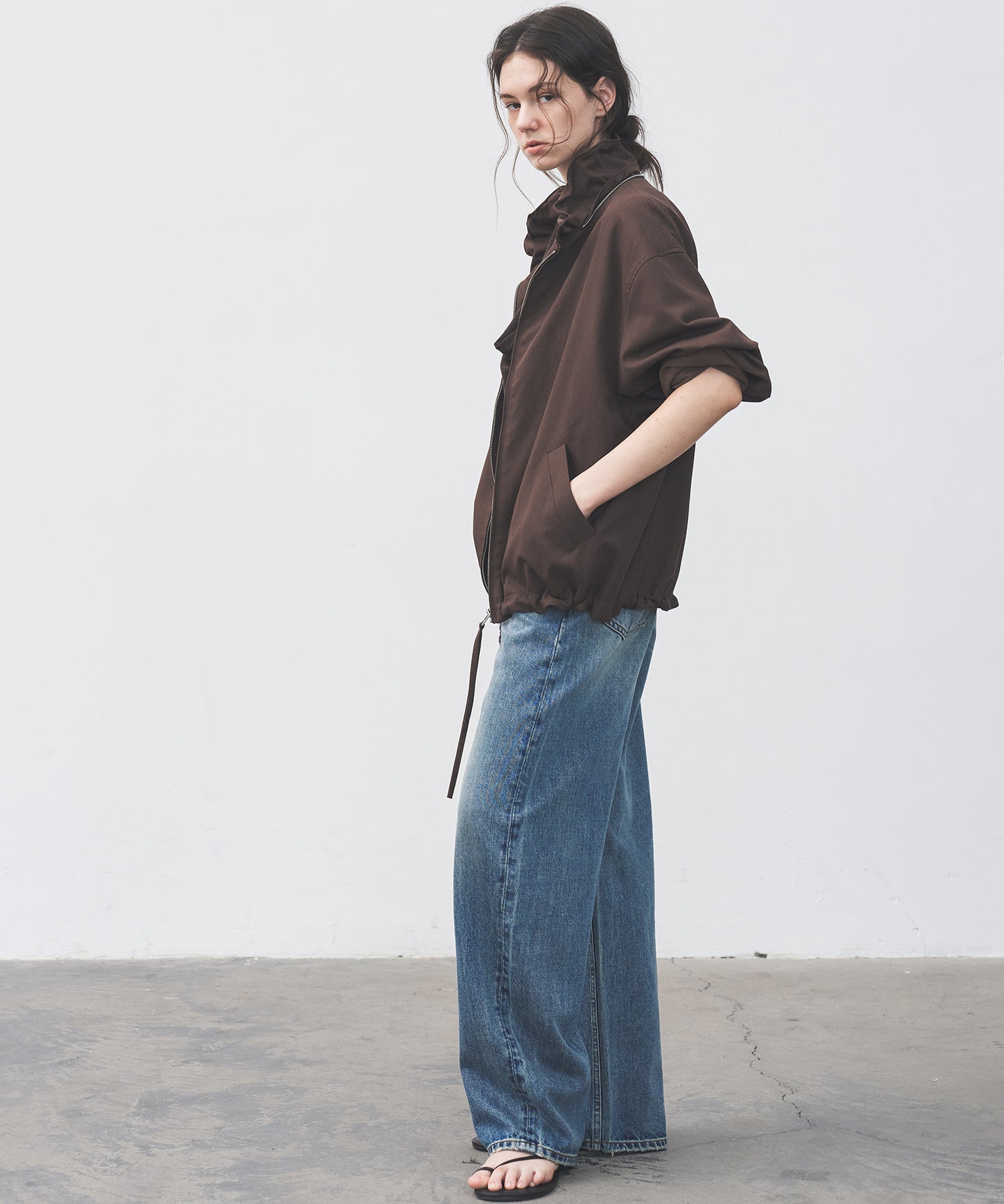 Frill-Collar Short Jacket