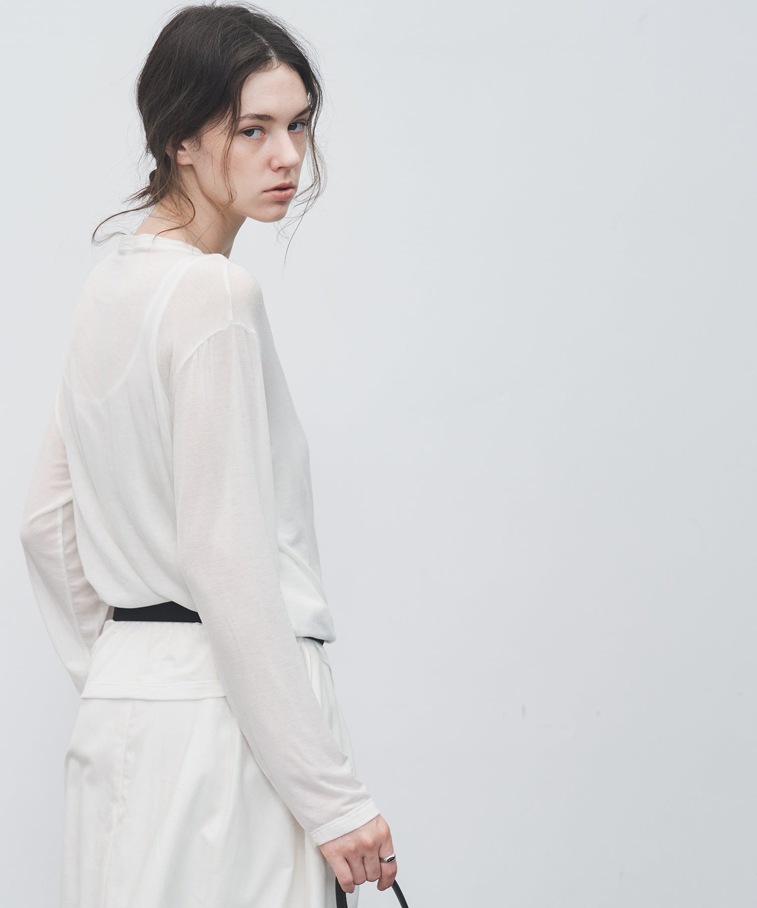 Sheer Loose-Fit Long Sleeve Tee – Lightweight Layering Top