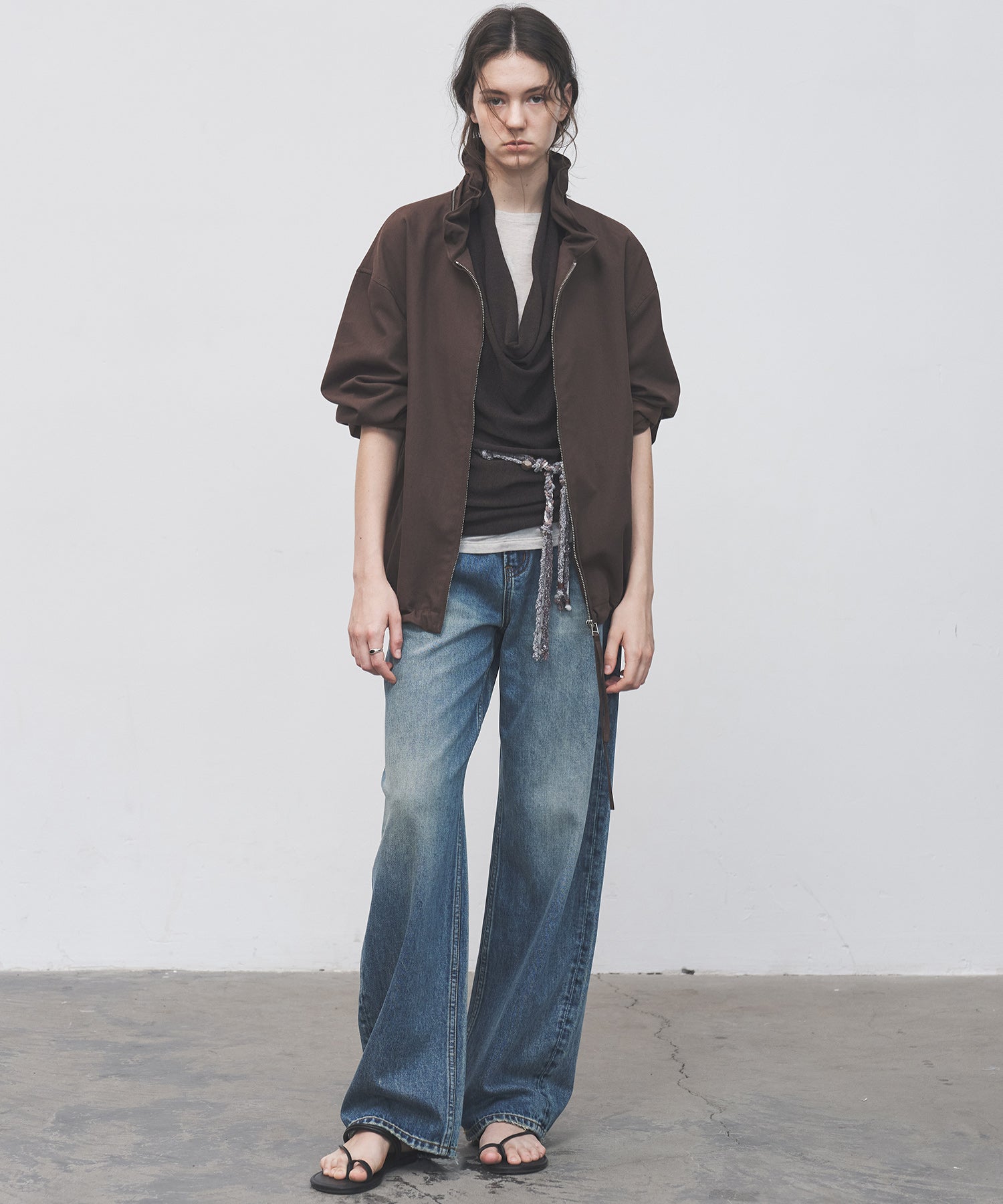 Mid-Rise Straight Wide-Leg Jeans