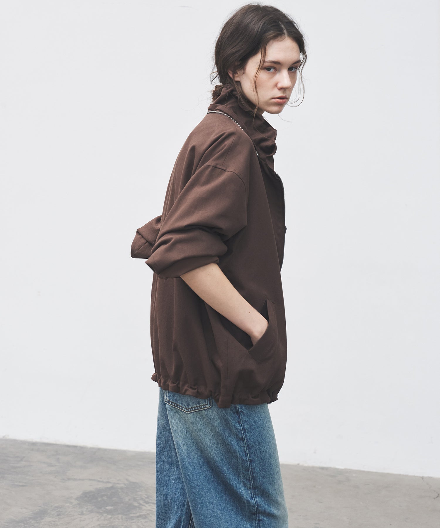 Frill-Collar Short Jacket