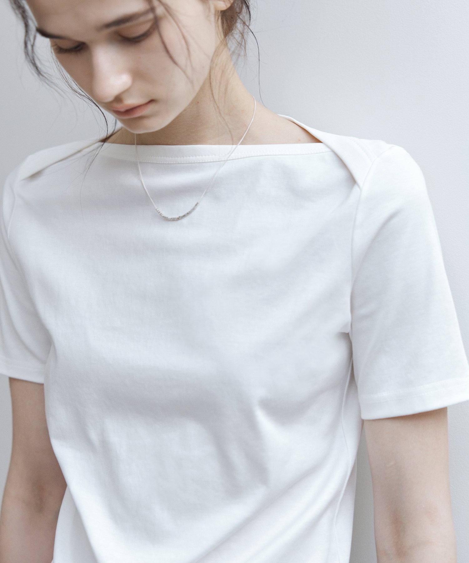 Supima Cotton Boat Neck T-Shirt