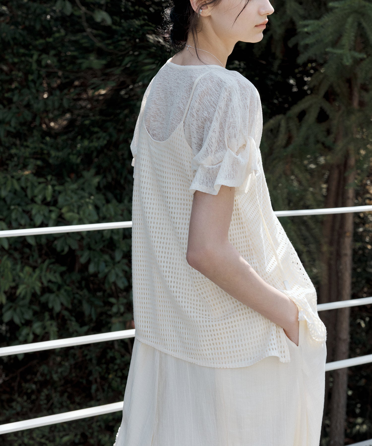 Layered Cutwork Camisole Dress
