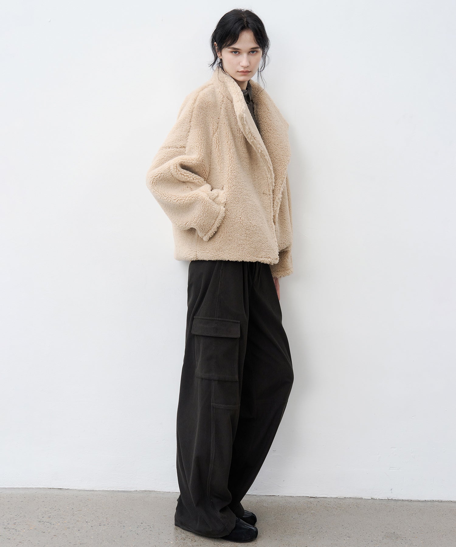 Corduroy Mid-Rise Straight Utility Pants