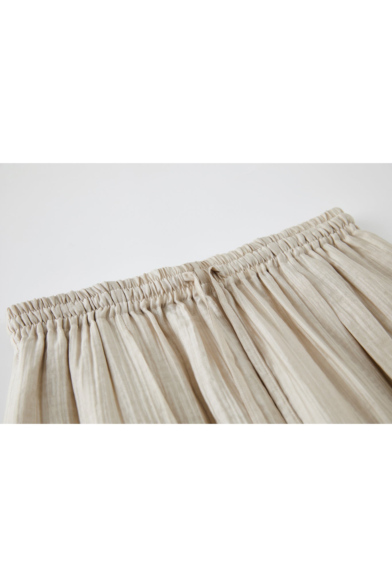 Lightweight Textured Wide-Leg Pants