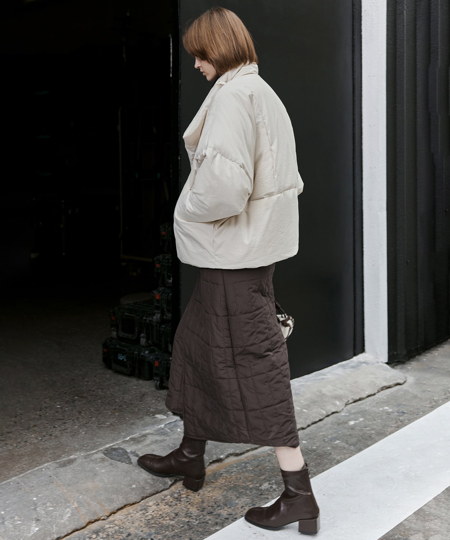 Deconstructed Wrap Down Oversized Coat