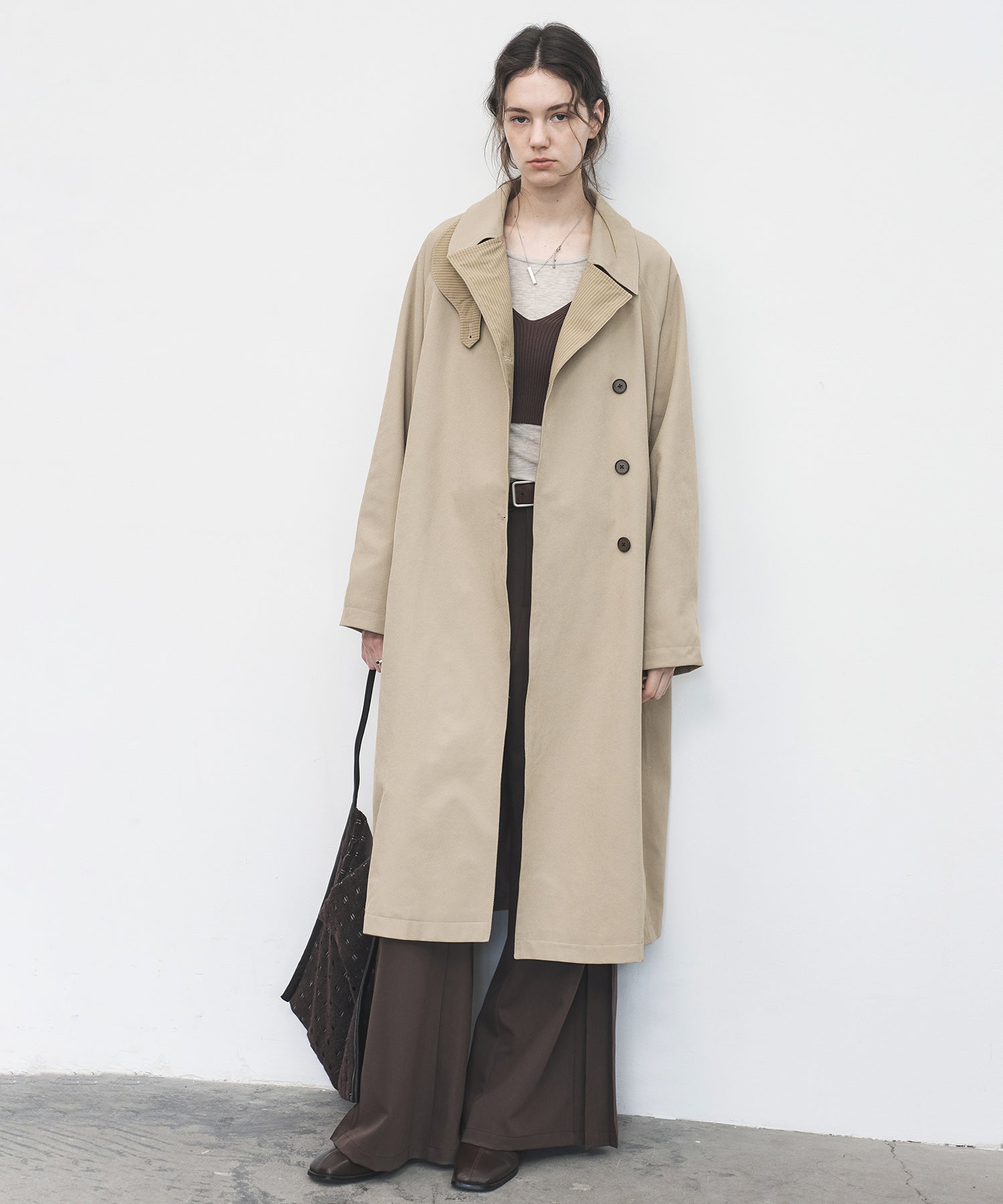 Structured Raglan Trench Coat – Oversized Fit