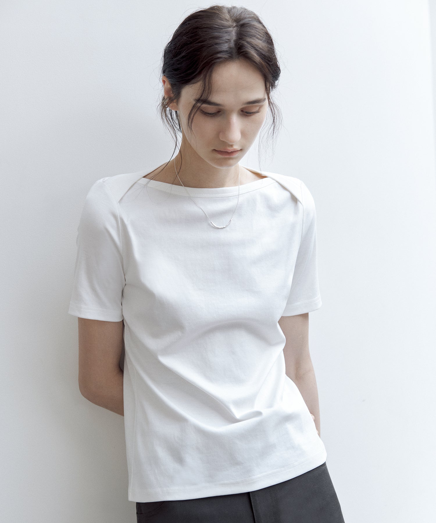 Supima Cotton Boat Neck T-Shirt