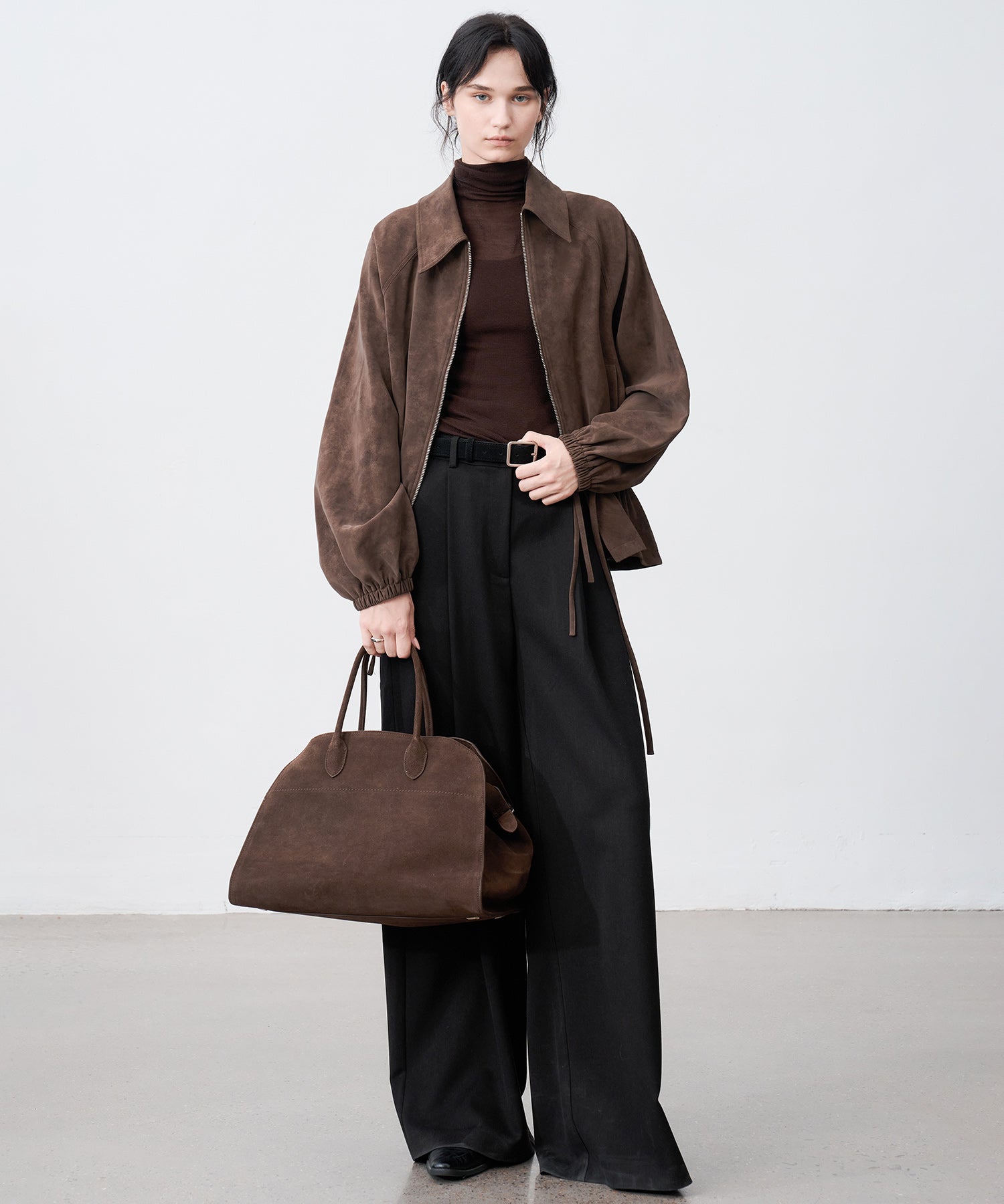 Drawstring-Waist Casual Jacket