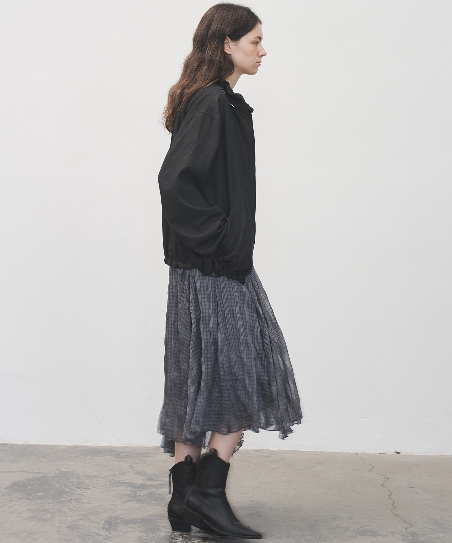 Frill-Collar Short Jacket