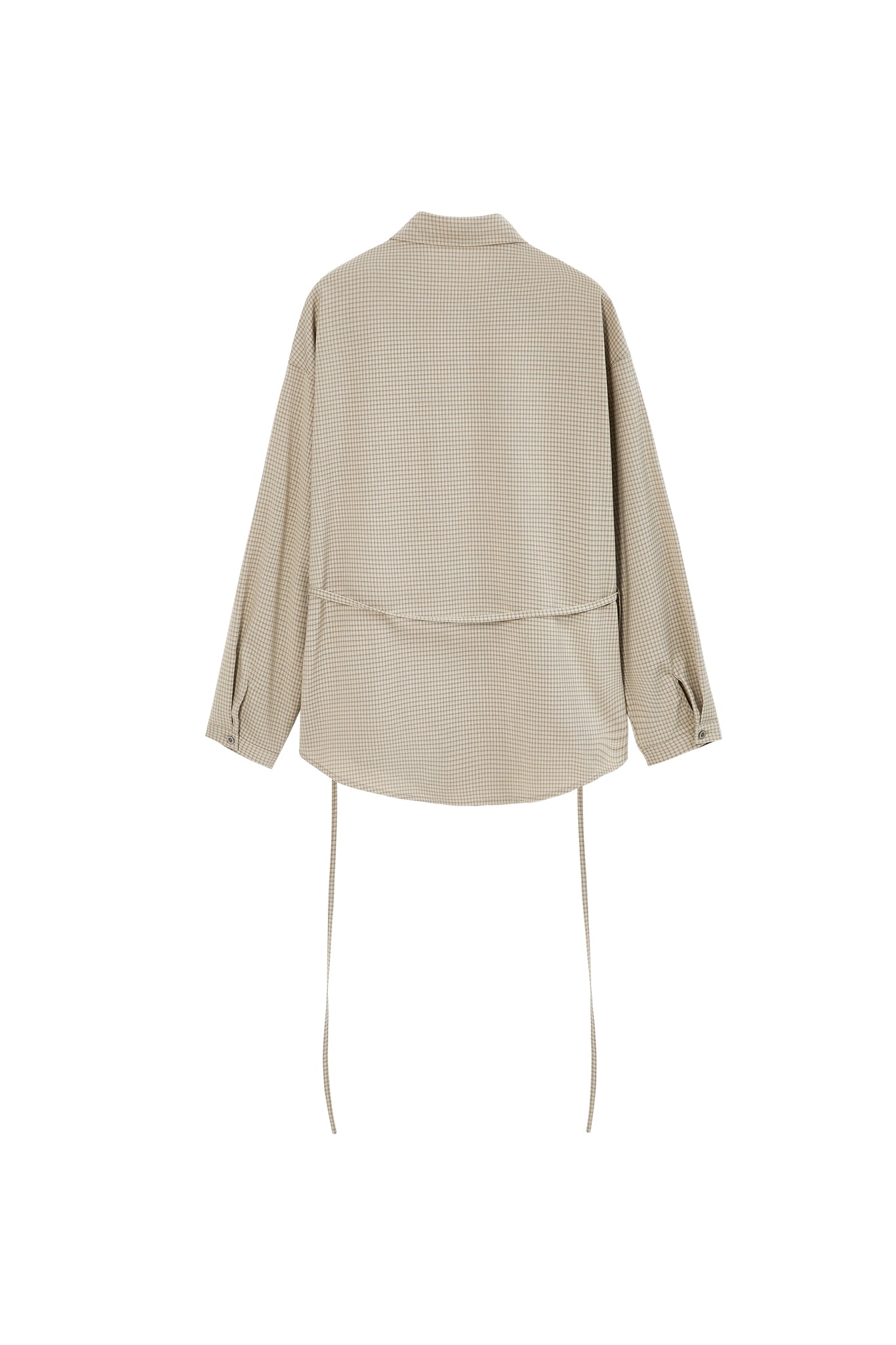 Plaid Asymmetric Shirt