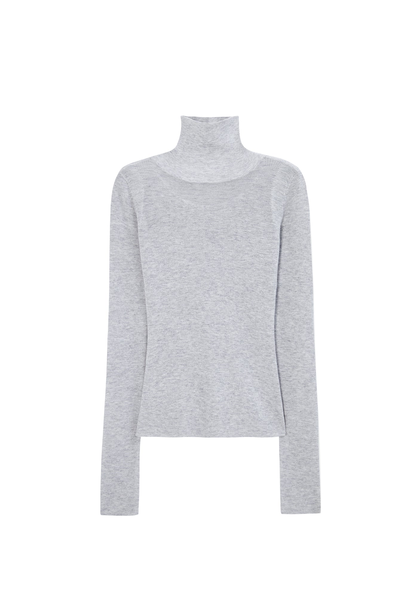 Contrast Panel Turtleneck Top