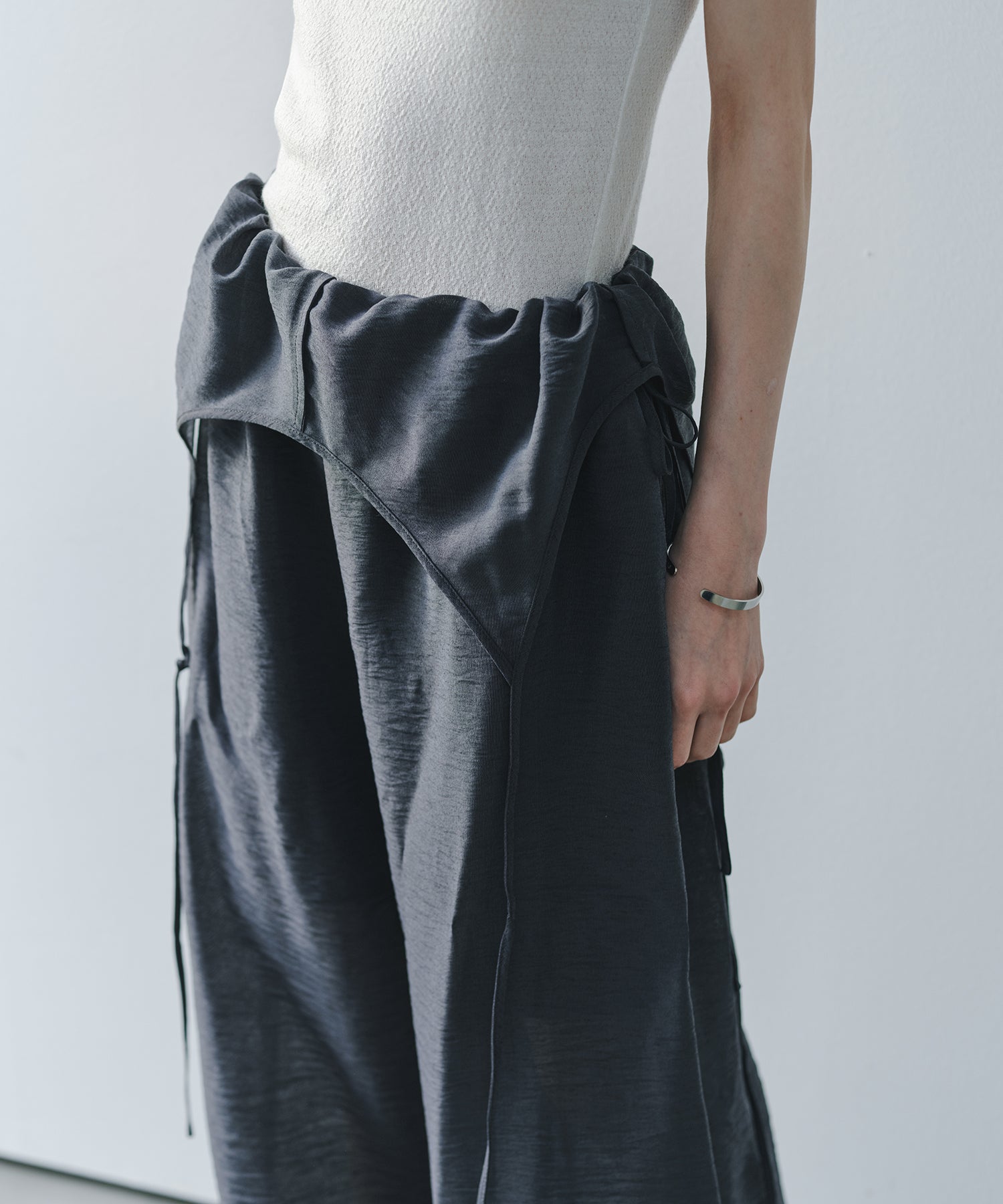 「7月中旬~下旬出荷」Multi-Way Linen Blend Wide Jumpsuit
