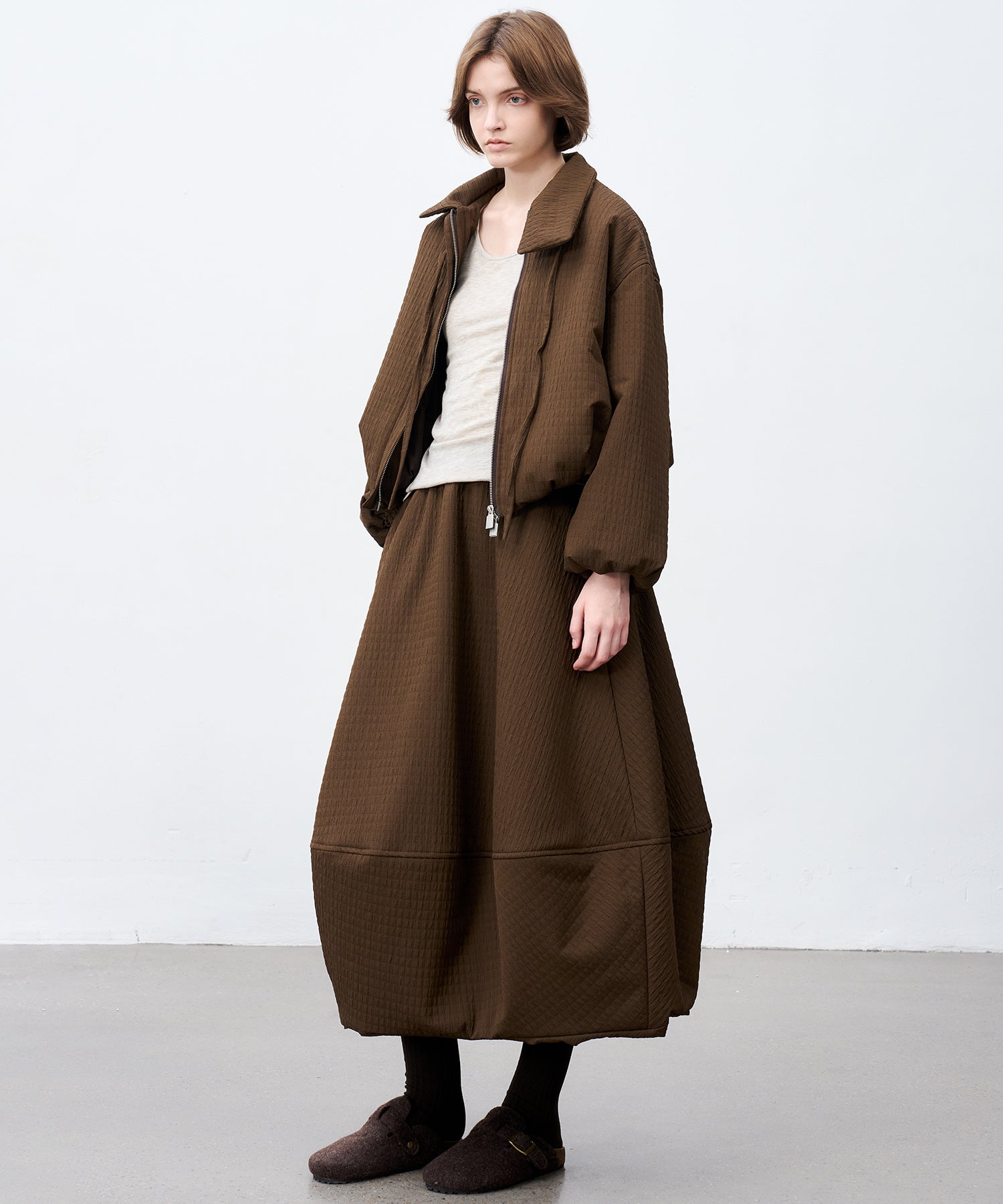 Ribbon Balloon Quilted Jacket