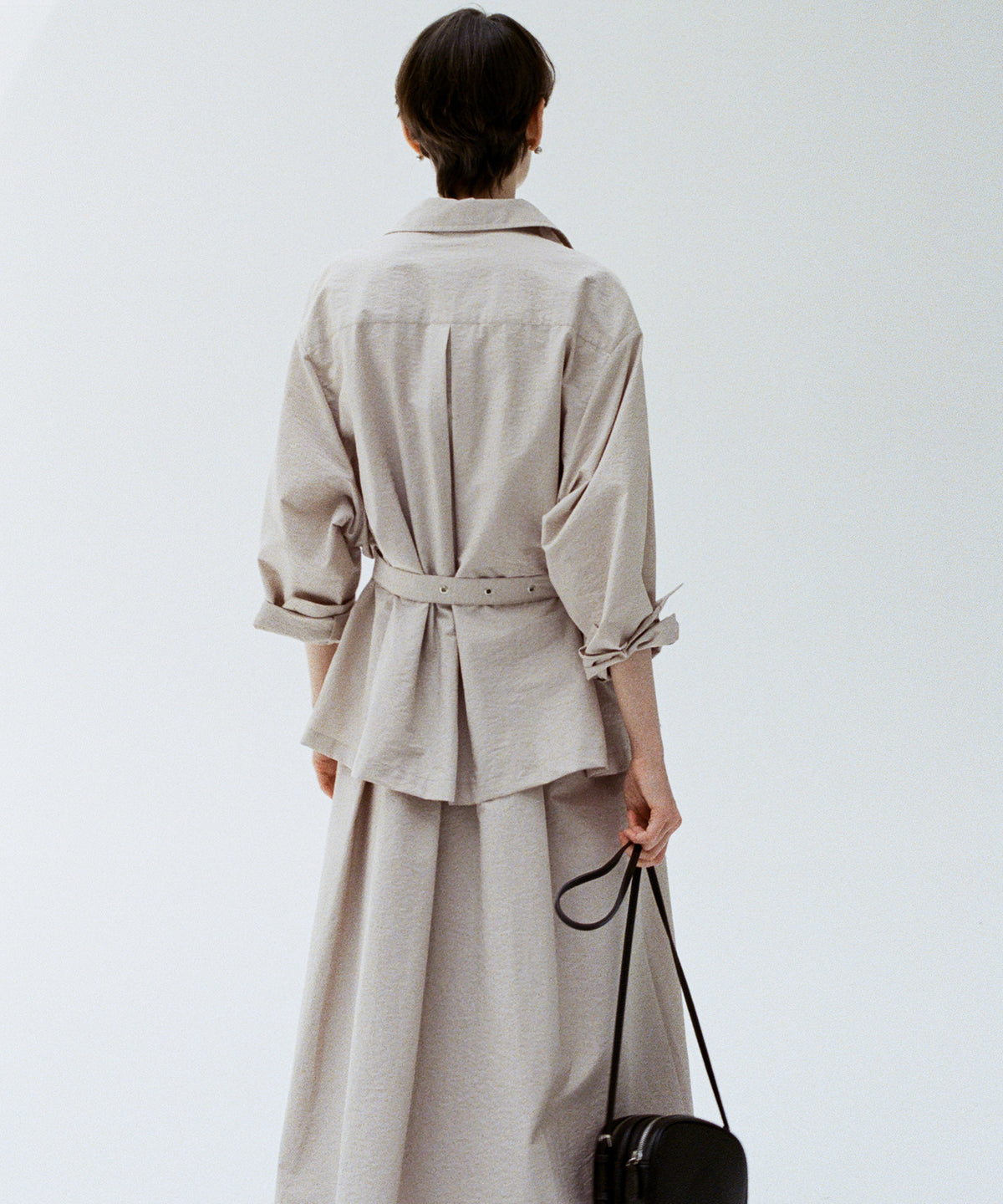 Asymmetric Cross Oversized Shirt