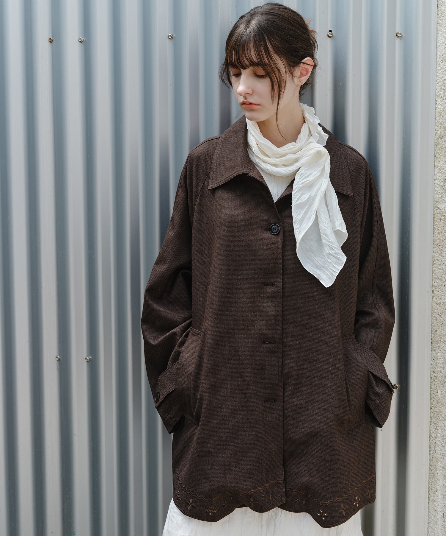 「9月下旬出荷予定」Vintage Embroidered Oversized Jacket